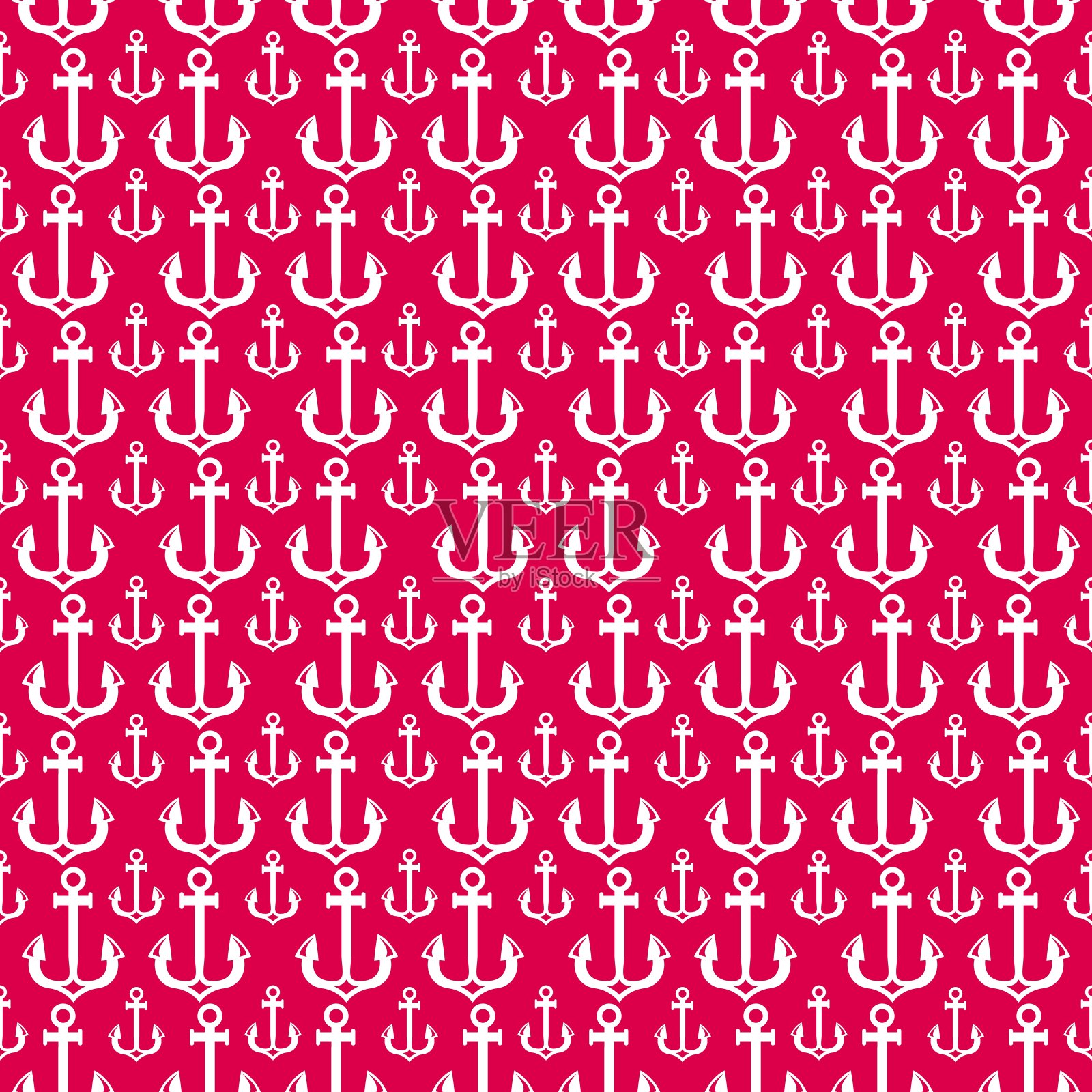 矢量锚无缝模式插画图片素材