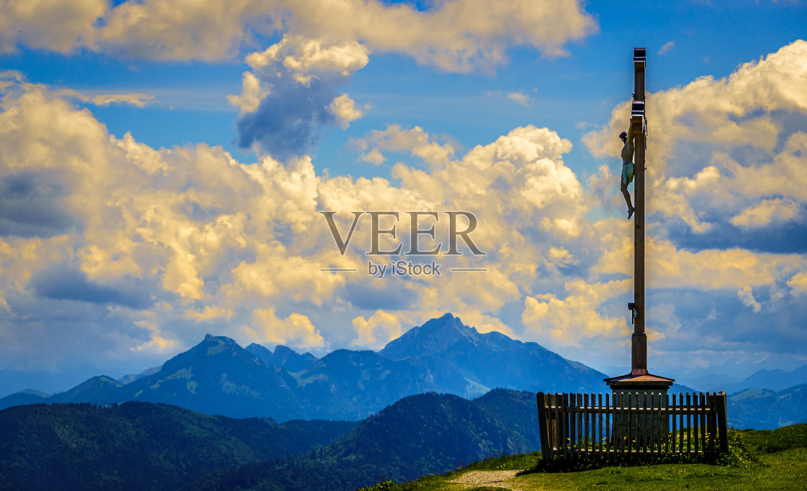 在巴伐利亚金德拉施耐德的观点照片摄影图片