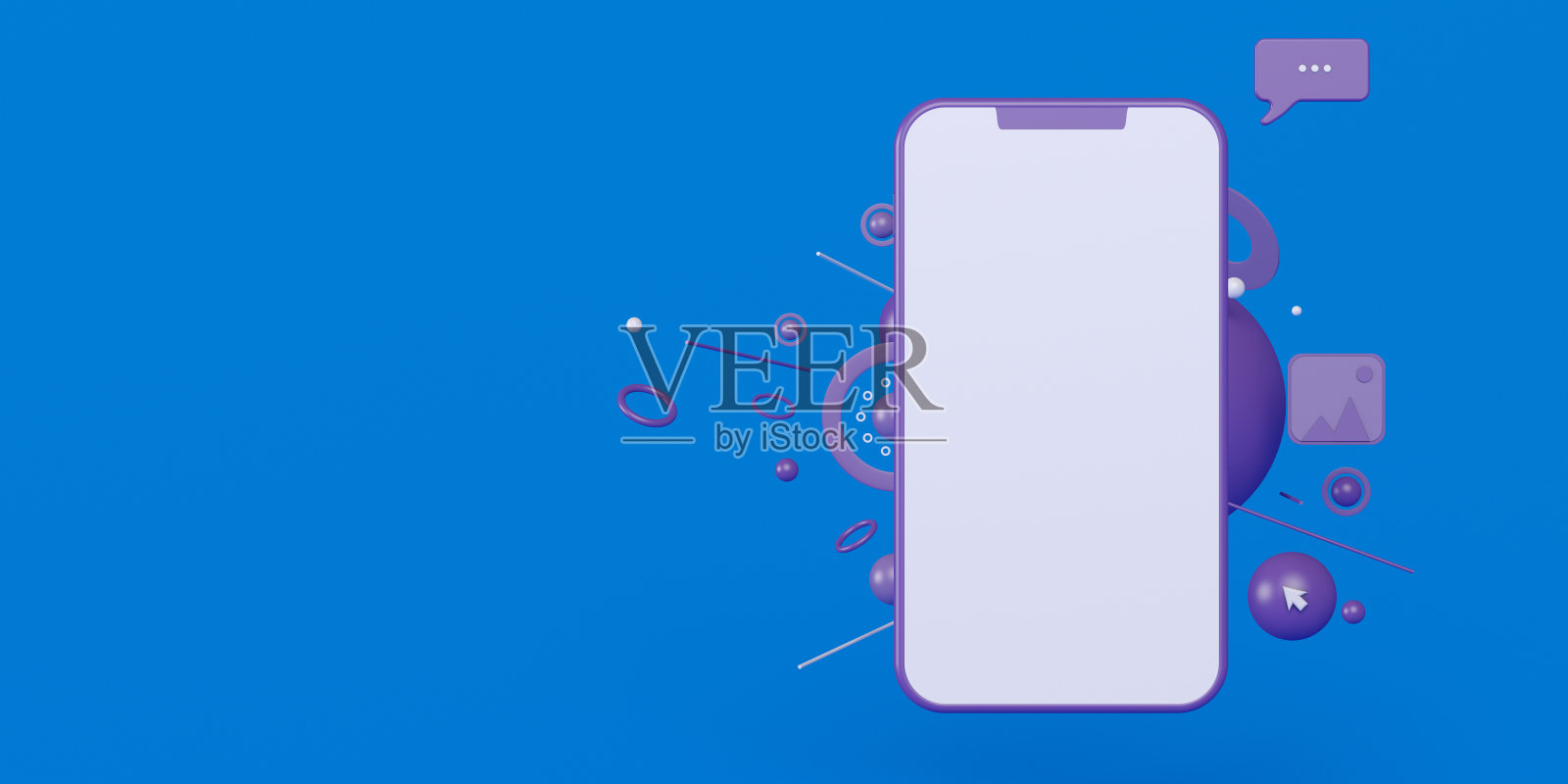 抽象的智能手机用户界面简约风格照片摄影图片