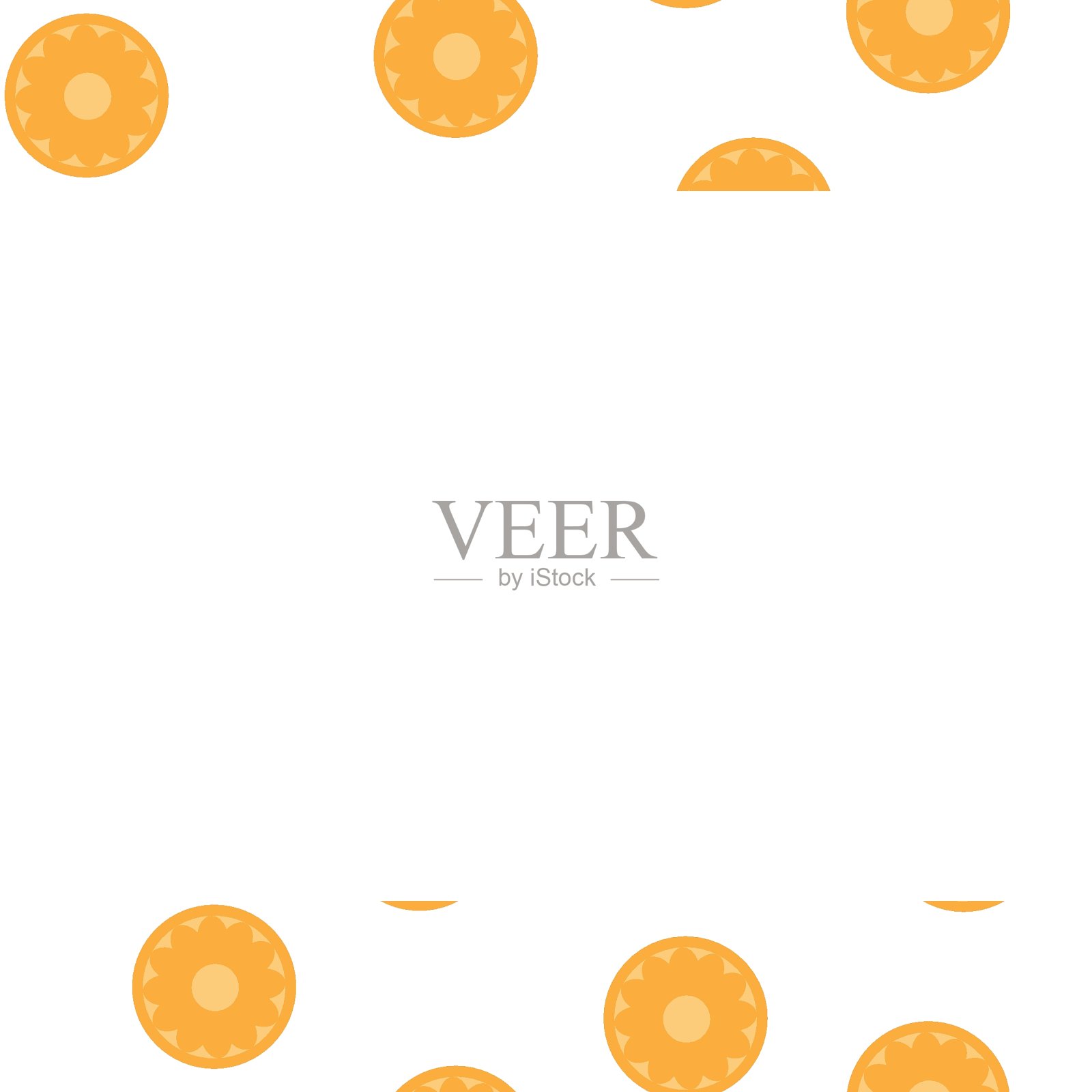 装饰框架与水果和文字空间。插画图片素材