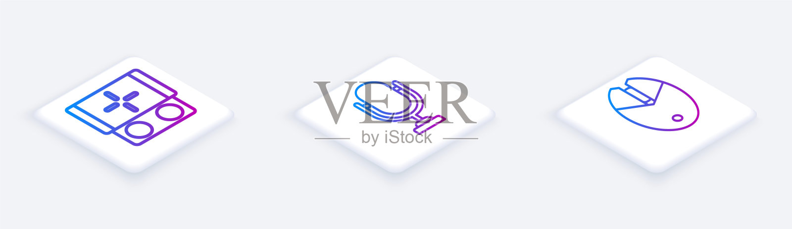 白色背景上的彩色橡皮筋特写镜头插画图片素材