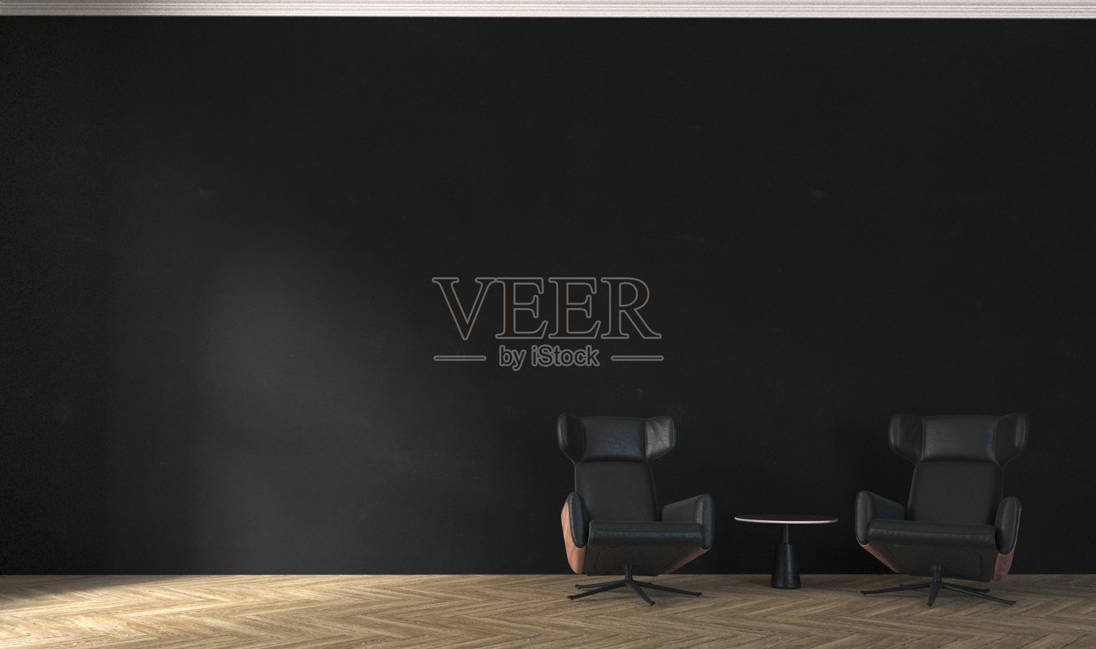 现代客厅室内设计和混凝土纹理墙背景照片摄影图片