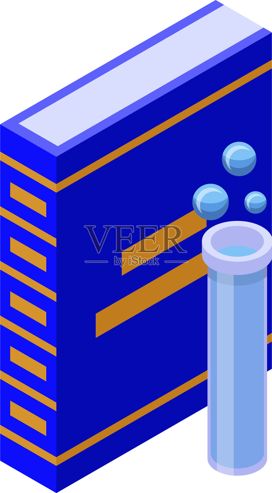 化学书图标等距样式插画图片素材