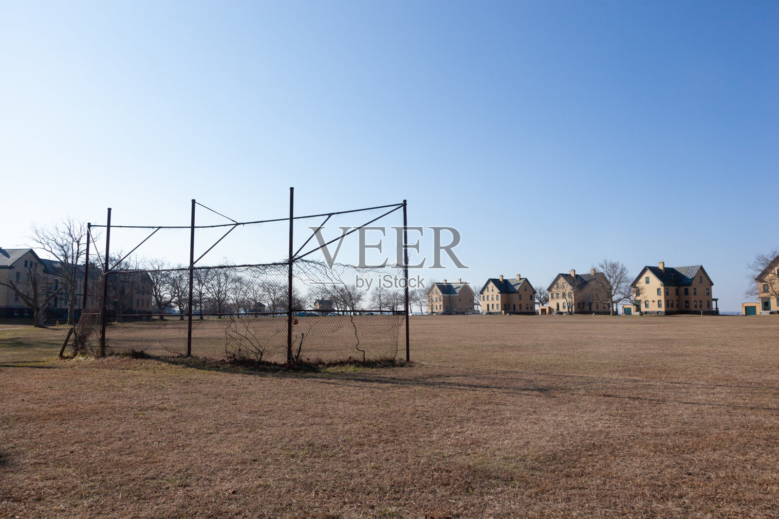 桑迪胡克的汉考克堡的军官排照片摄影图片