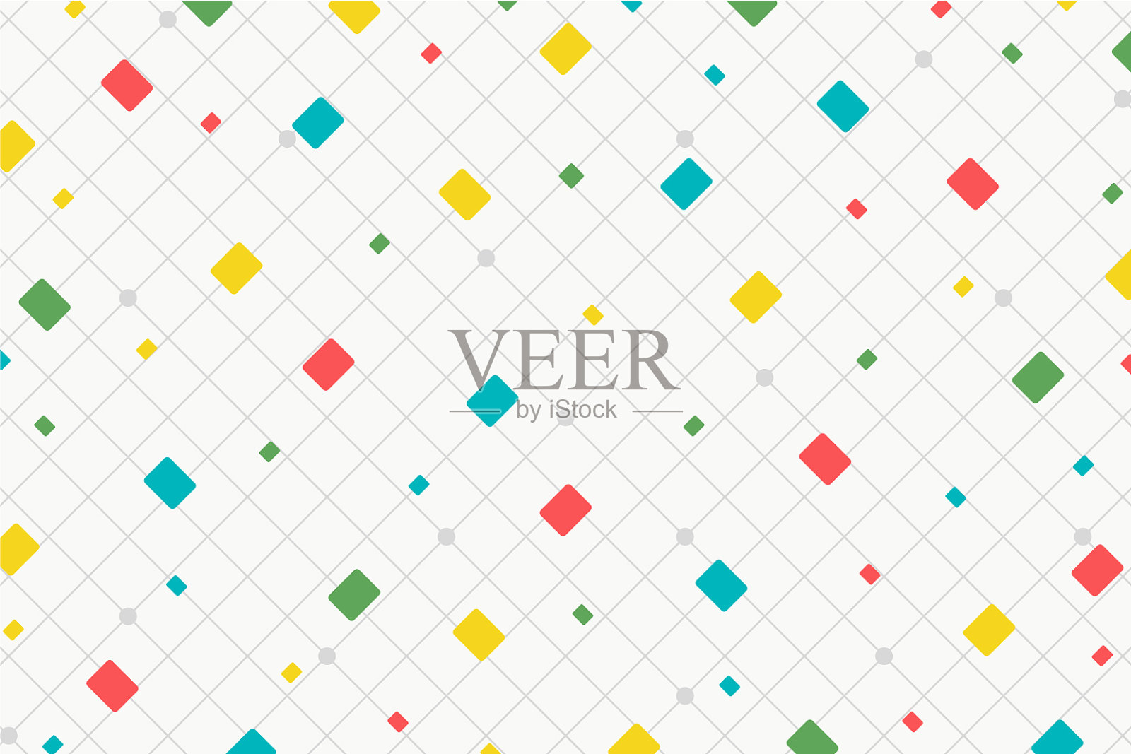 抽象的方形图案多彩科技设计插画图片素材