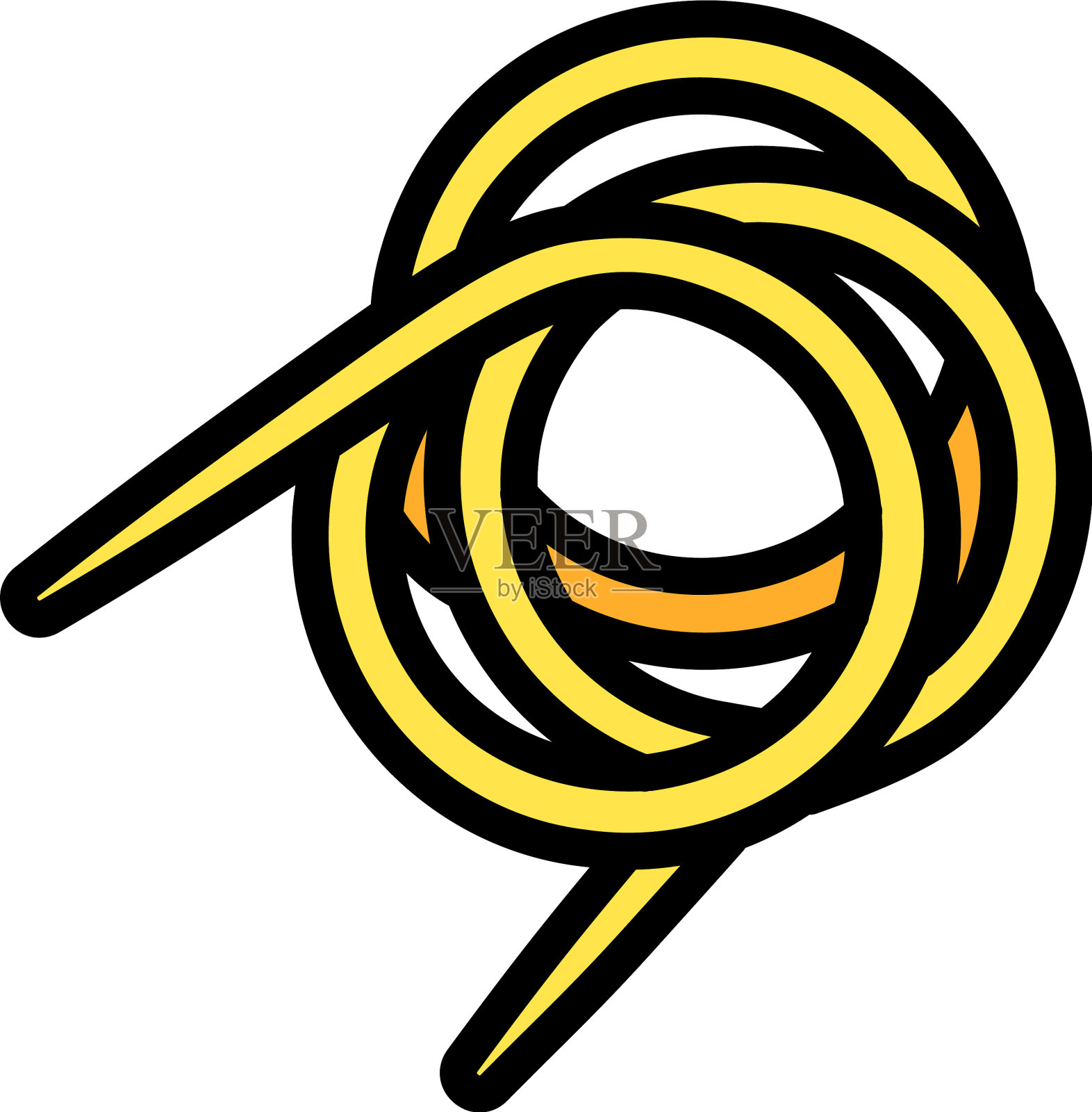 青铜线圈图标轮廓风格图标素材