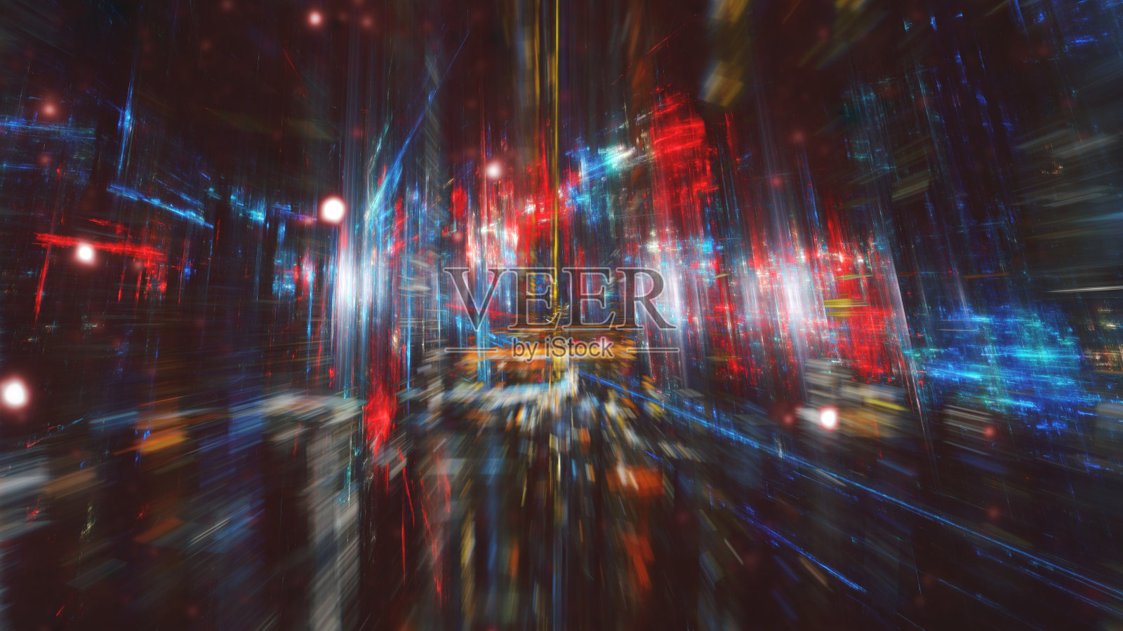 网络城市抽象设计，现代未来概念照片摄影图片