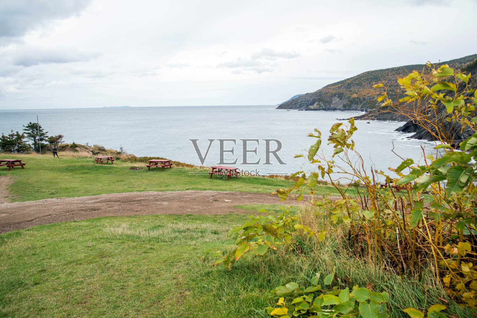 新斯科舍省布雷顿角北部的肉湾景色照片摄影图片