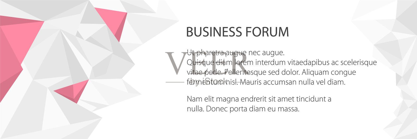 带有三角形图案的横幅插画图片素材