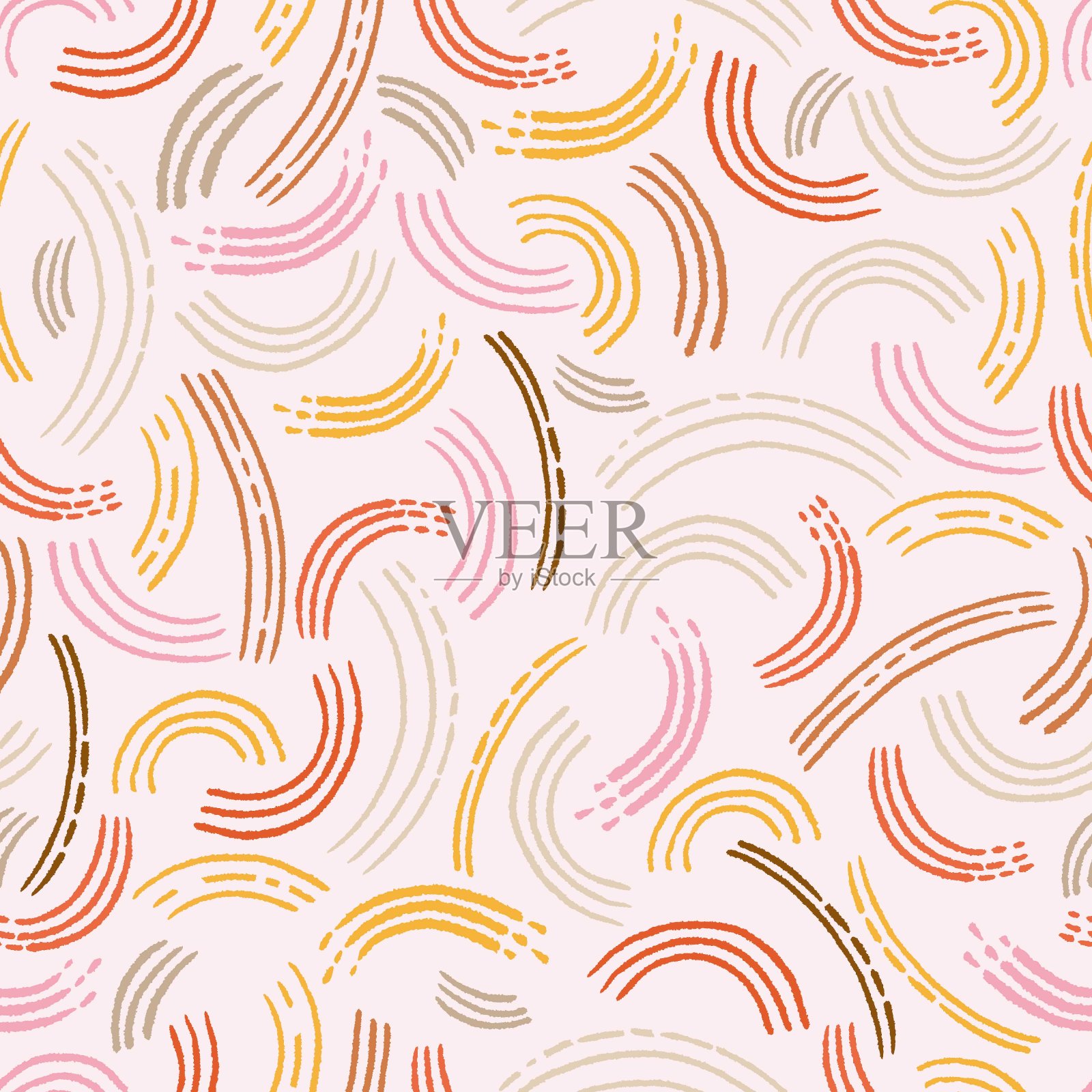 五彩缤纷的抽象模式。插画图片素材