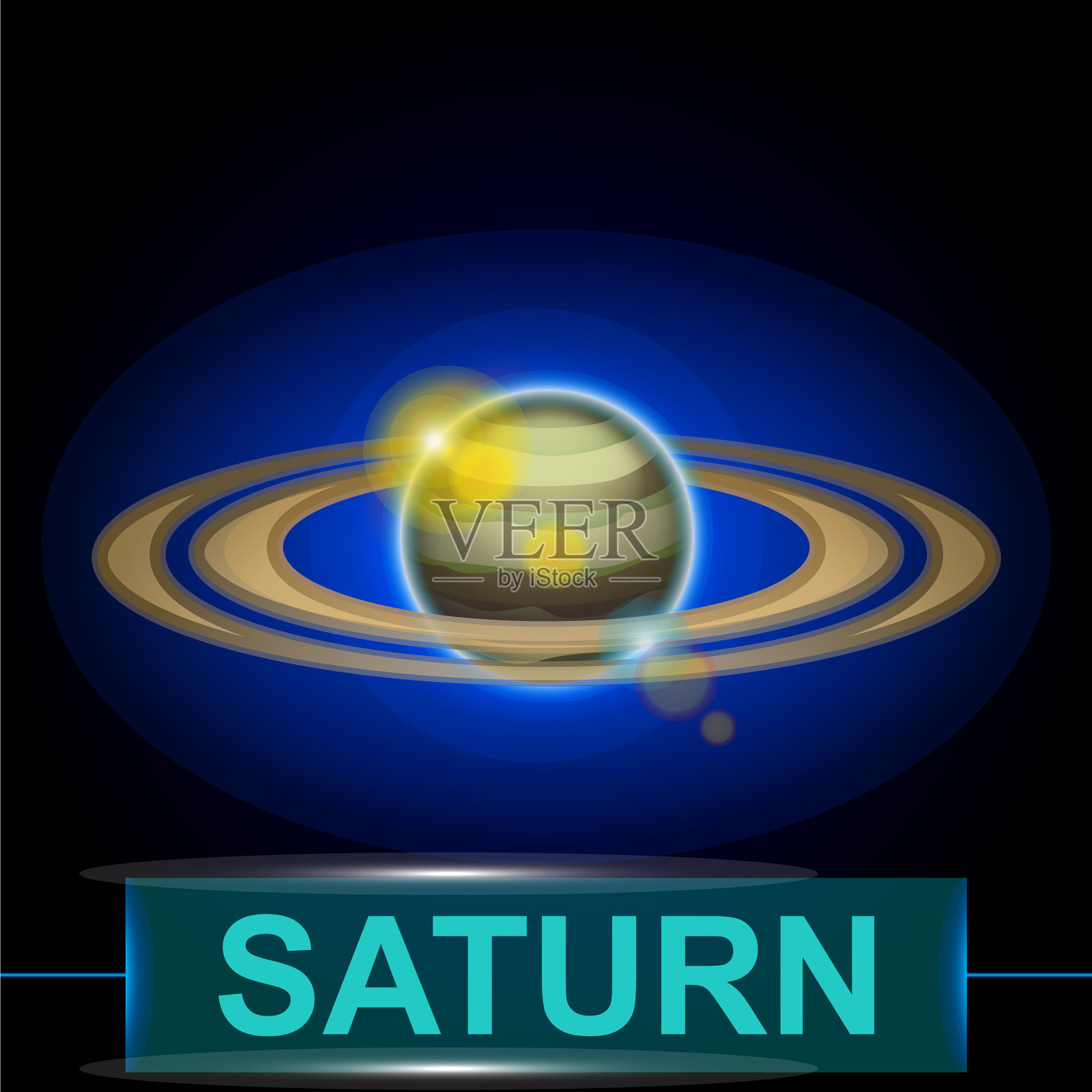 土星插画图片素材