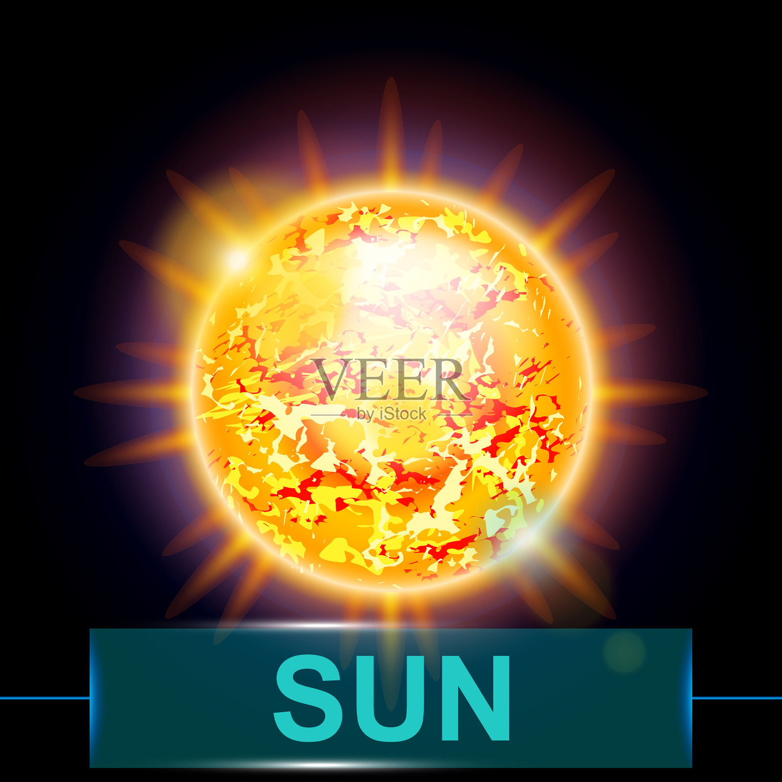 地球太阳2插画图片素材