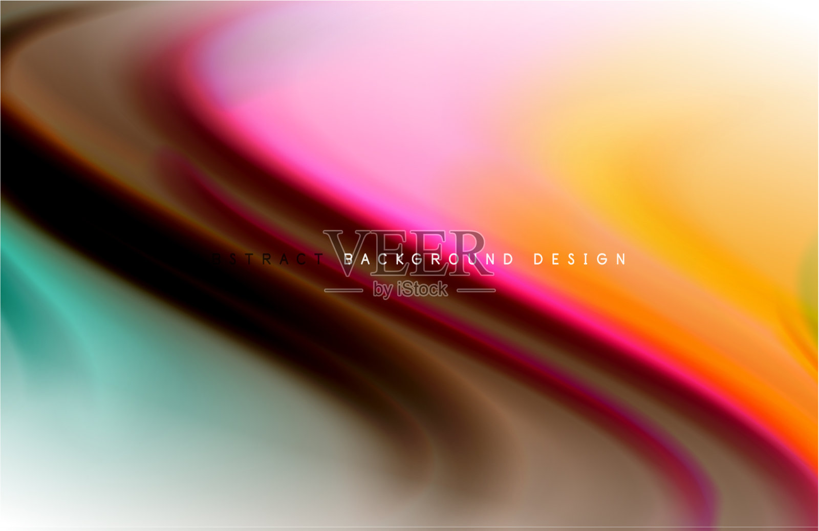 抽象背景-流体颜色梯度波插画图片素材