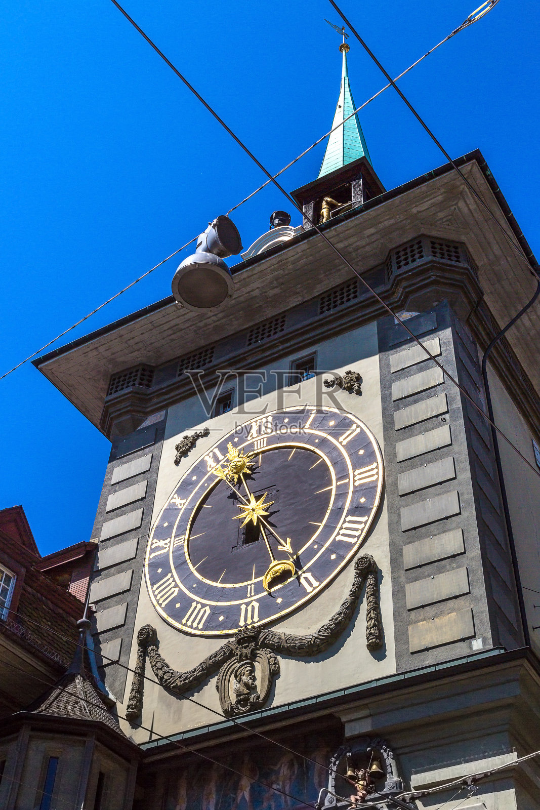 伯尔尼的钟楼照片摄影图片