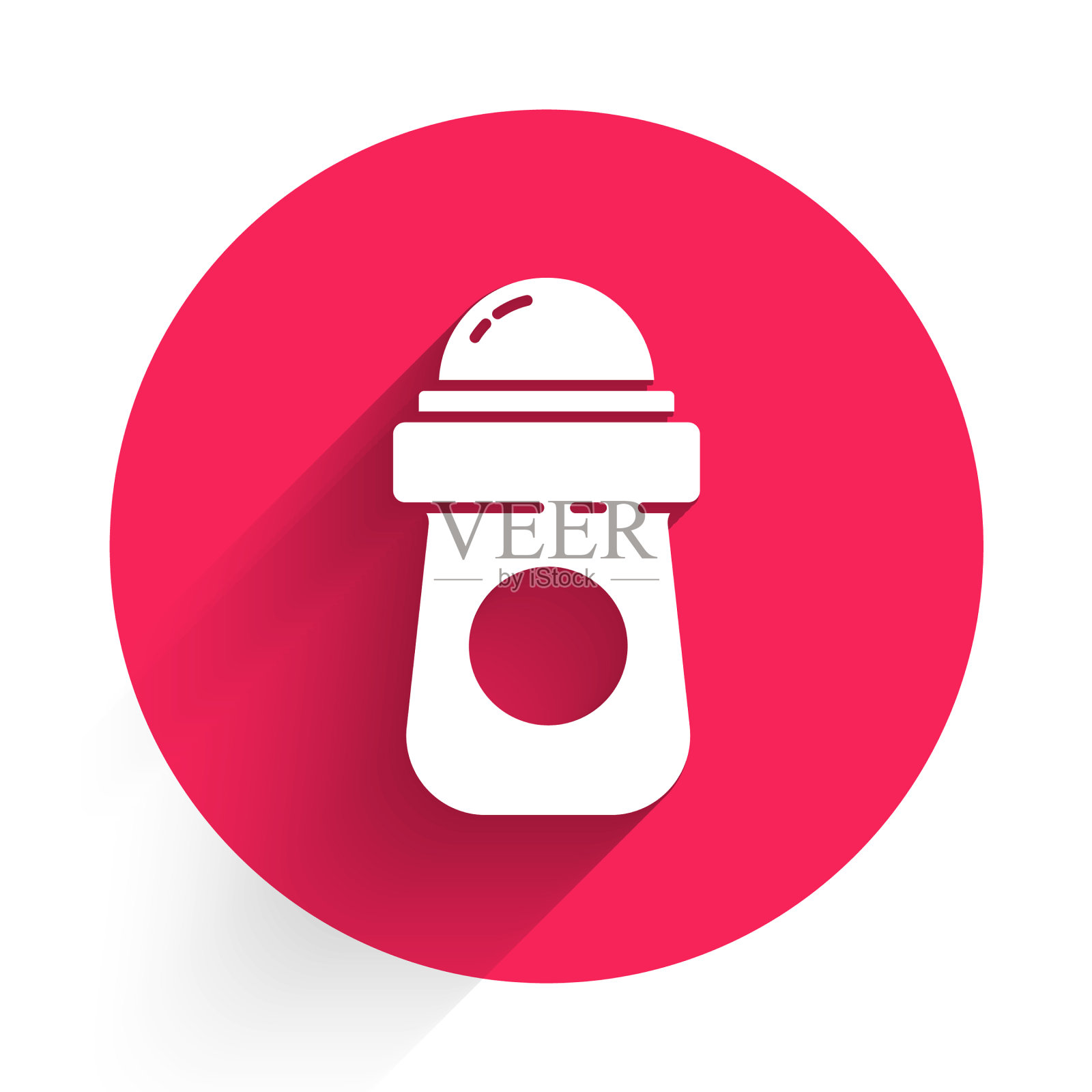 白色止汗除臭辊图标隔离图标素材