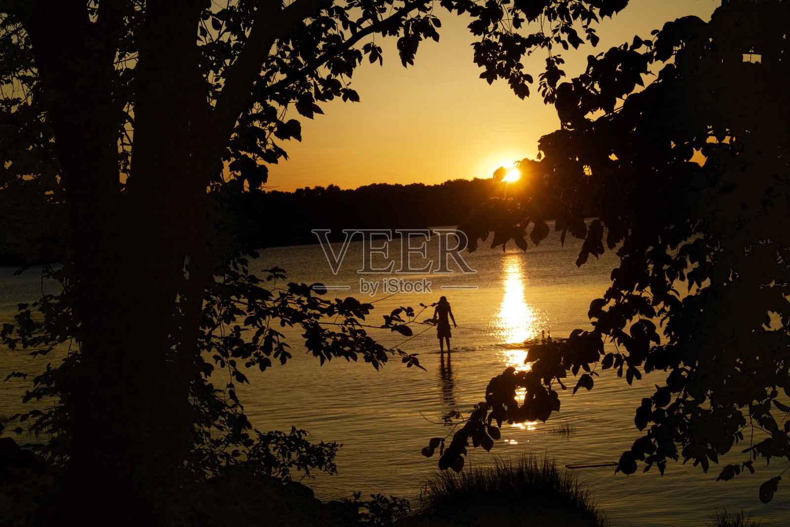 Sillohuette日出照片摄影图片