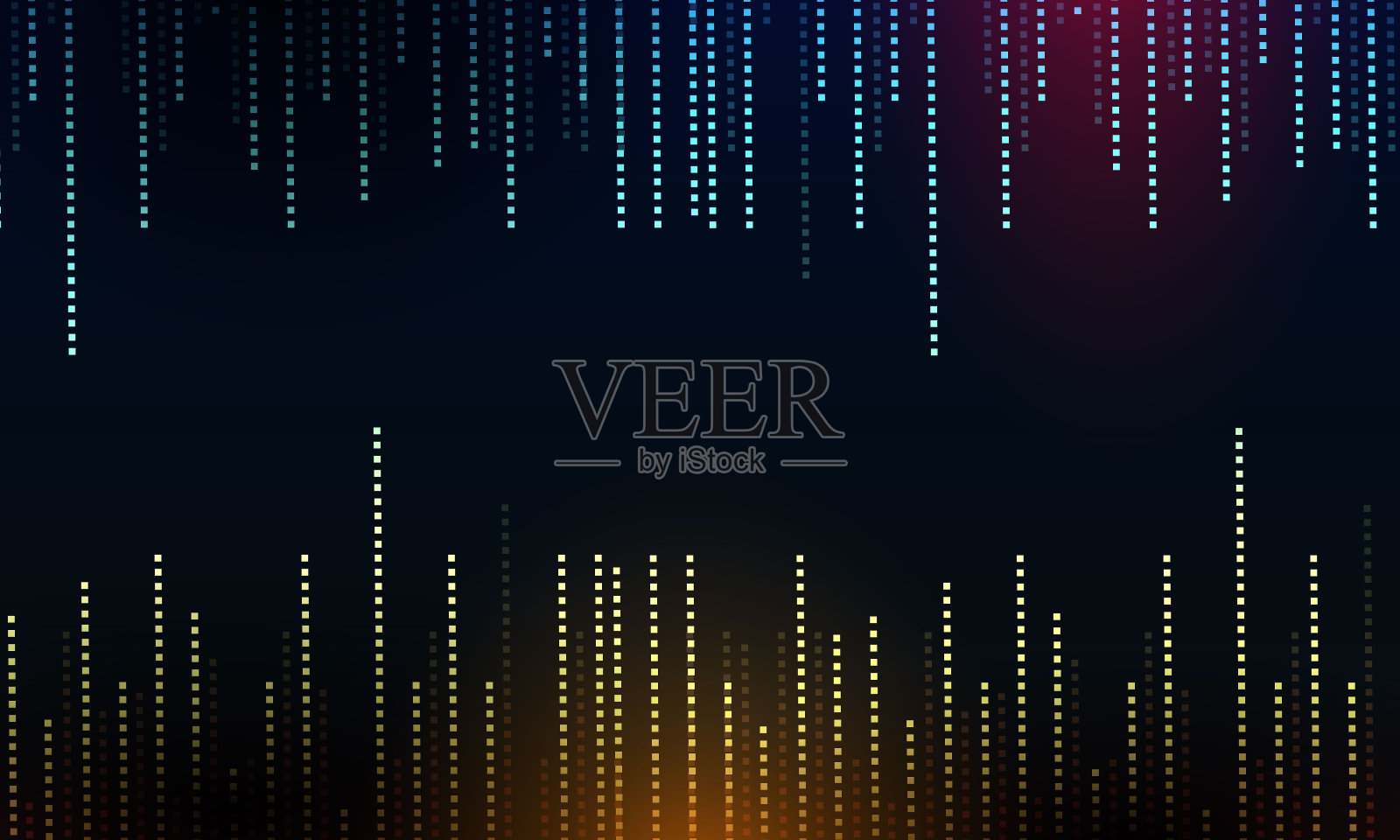 摘要技术声波插画图片素材