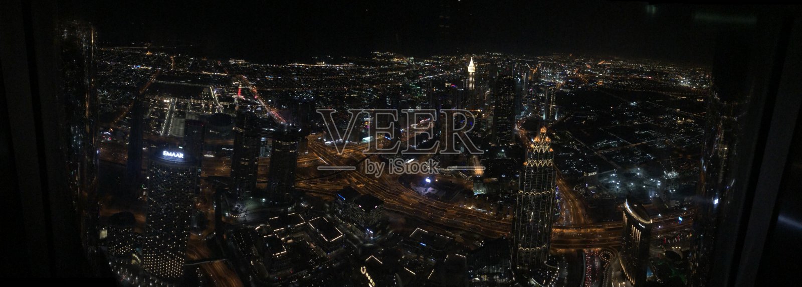 迪拜城市景观全景照片摄影图片