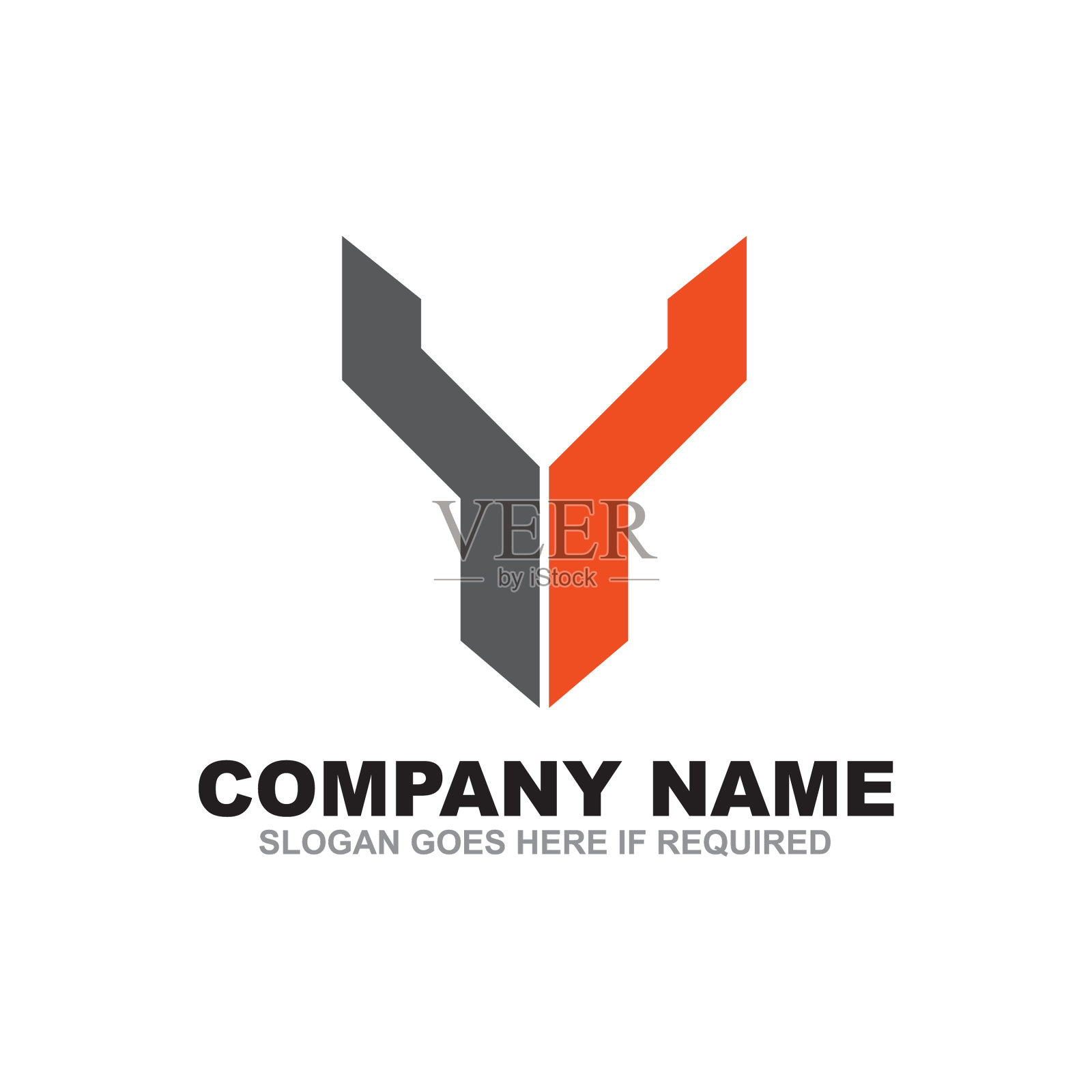 Y字母标识设计模板插画图片素材