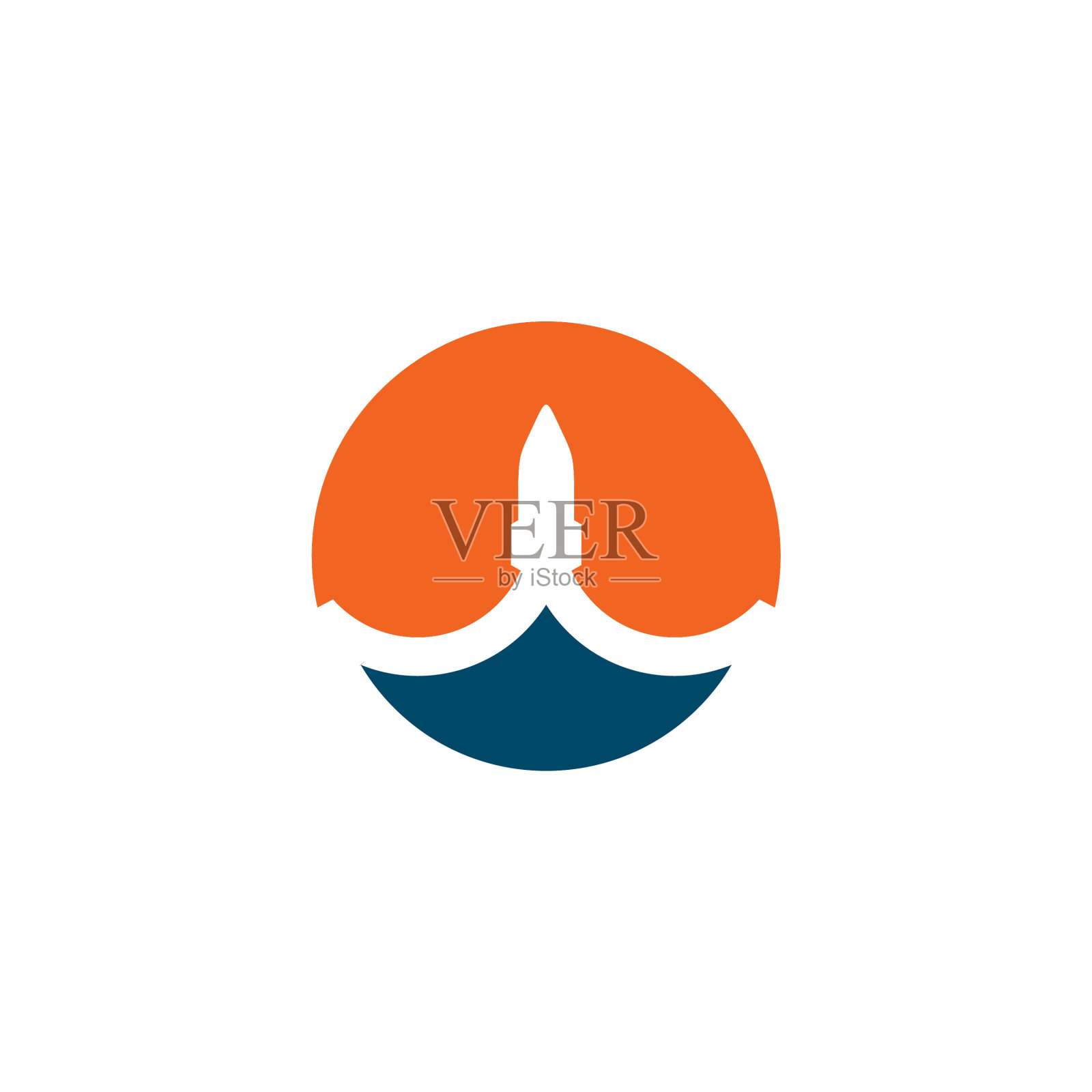 火箭标志设计模板插画图片素材