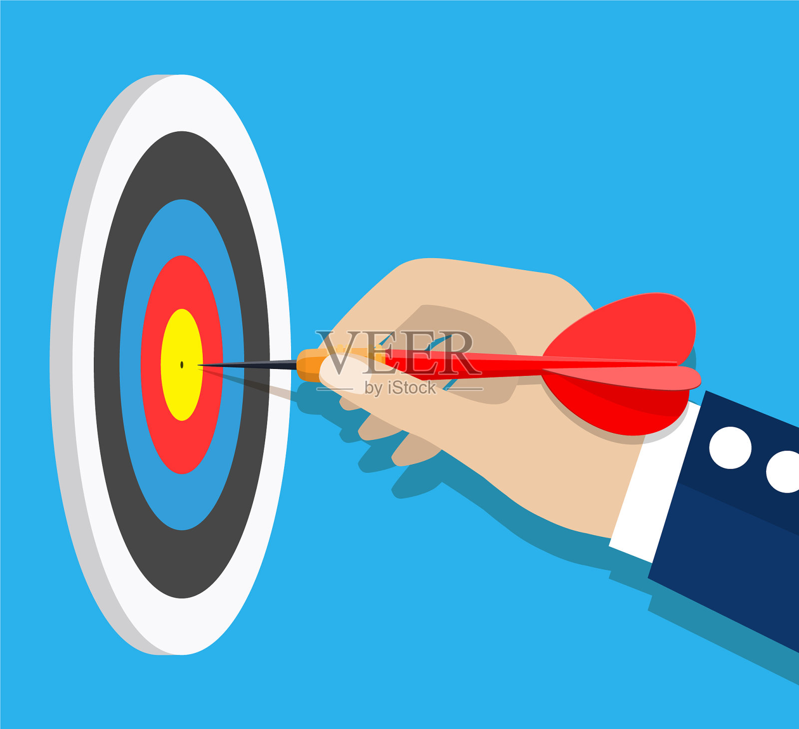 商业成就成功理念插画图片素材