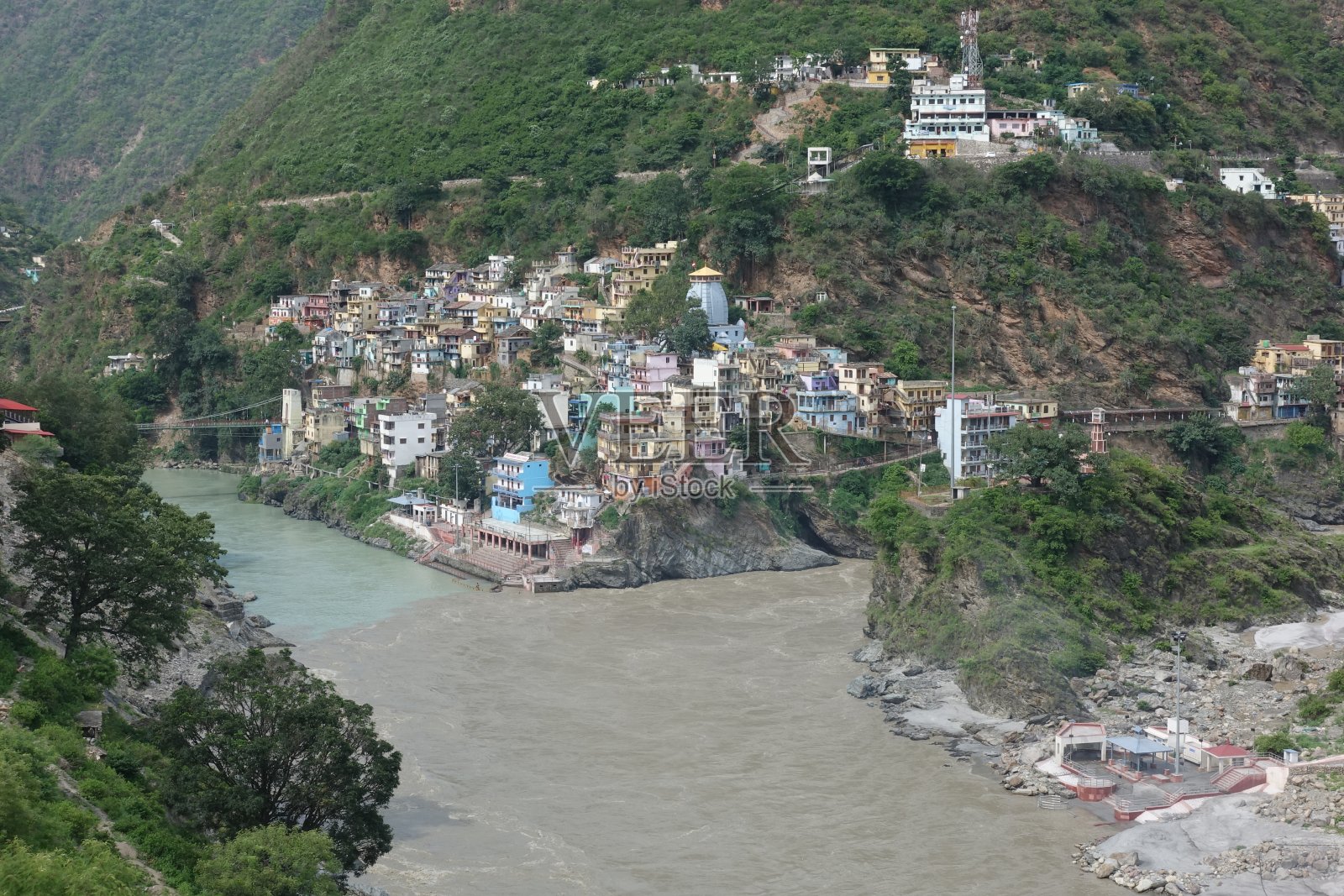 恒河的源头照片摄影图片