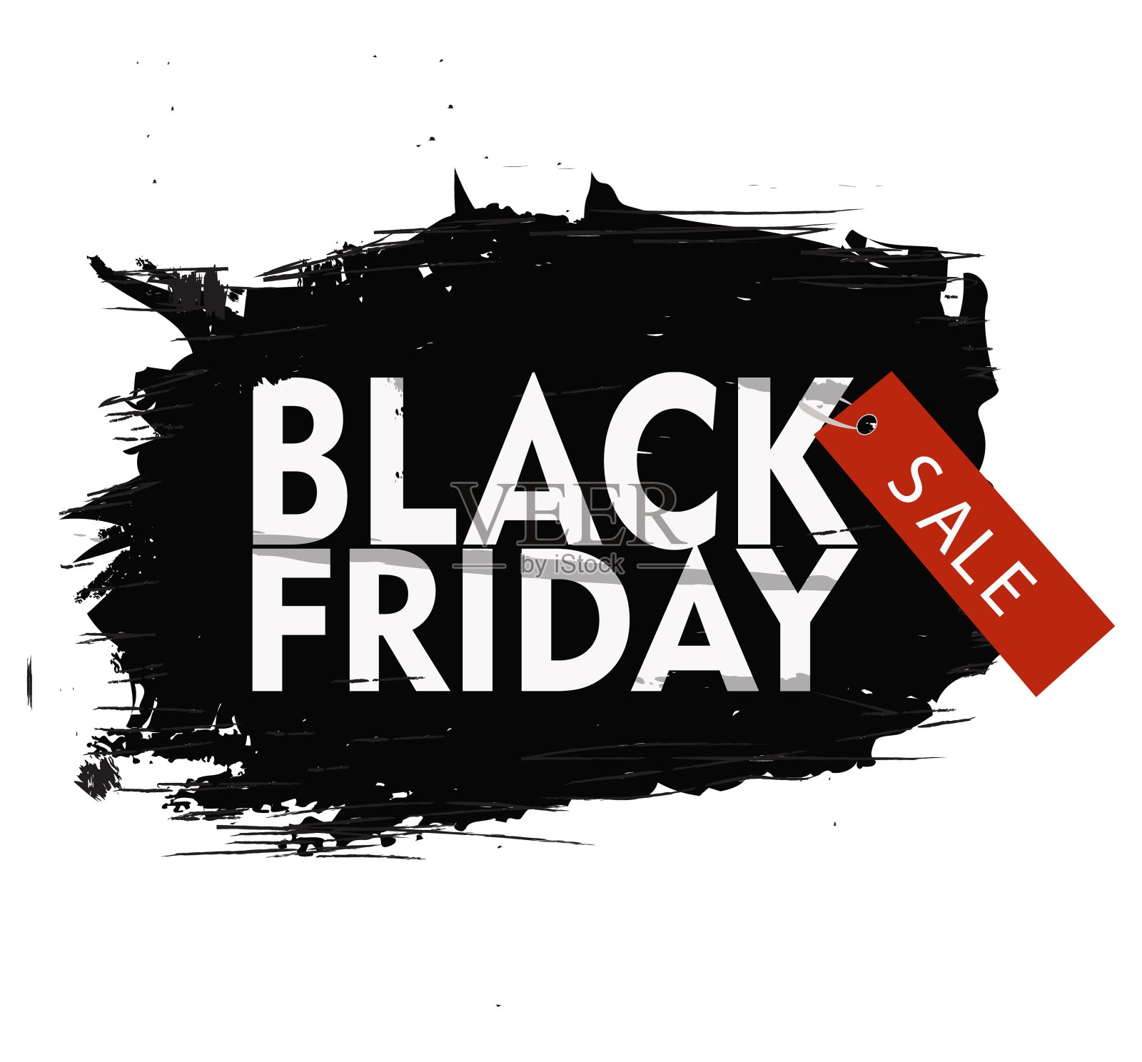 黑色星期五销售。正文是用大写字母写在黑色背景上的。矢量图设计元素图片