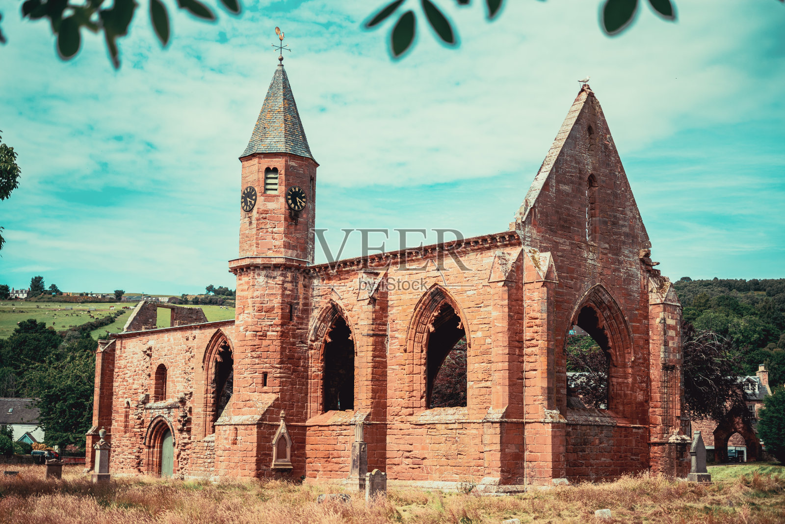 Fortrose大教堂，马里湾，苏格兰照片摄影图片