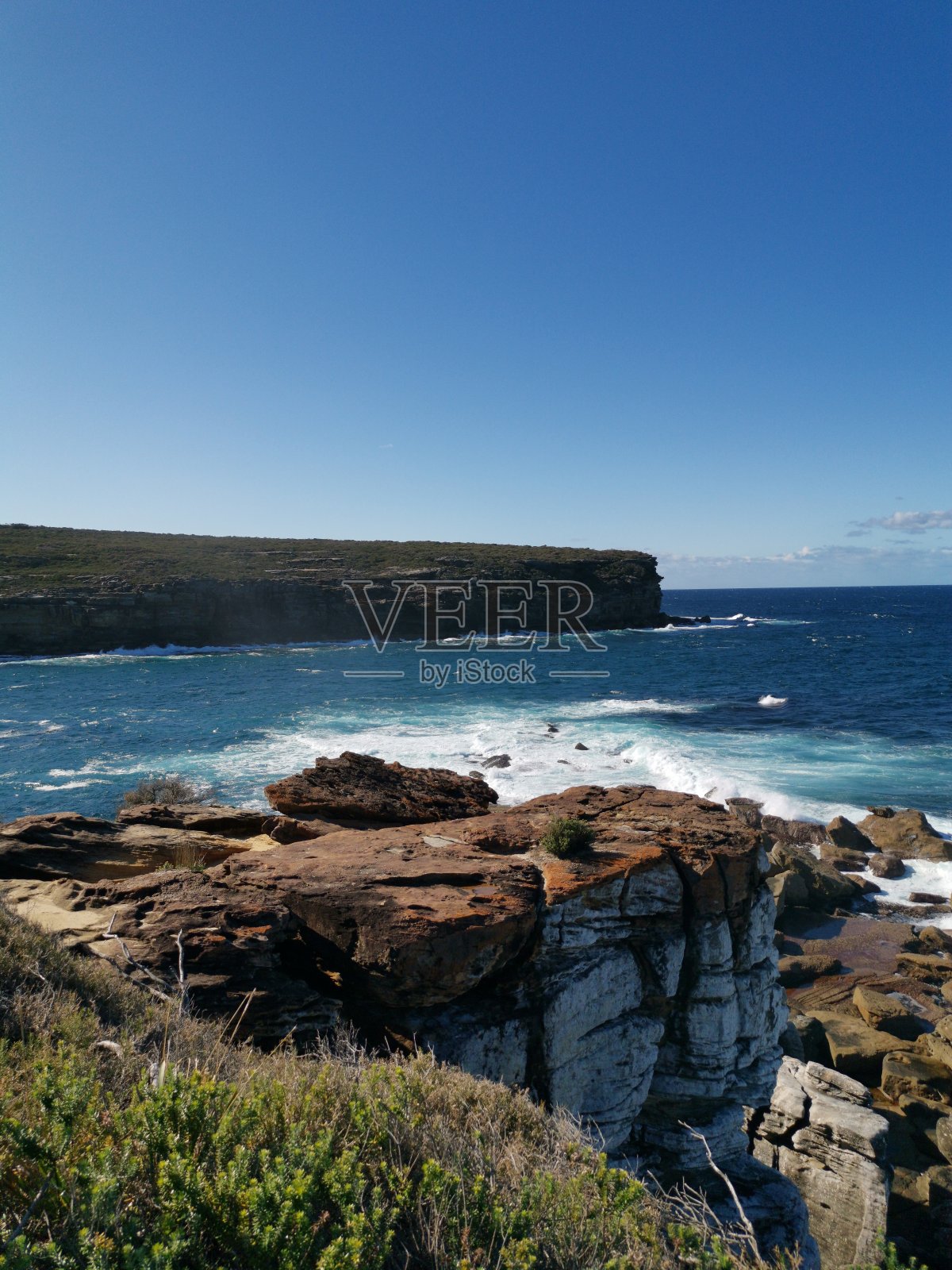美丽的煤炭小径，沿海岸的国家公园照片摄影图片