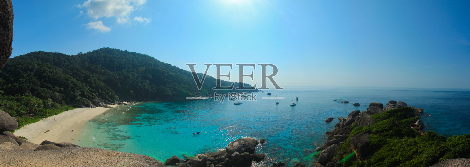 泰国攀雅斯密兰岛热带海滩照片摄影图片