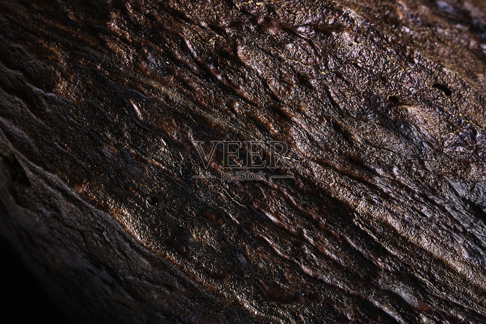 近距离的干可可果纹理背景照片摄影图片