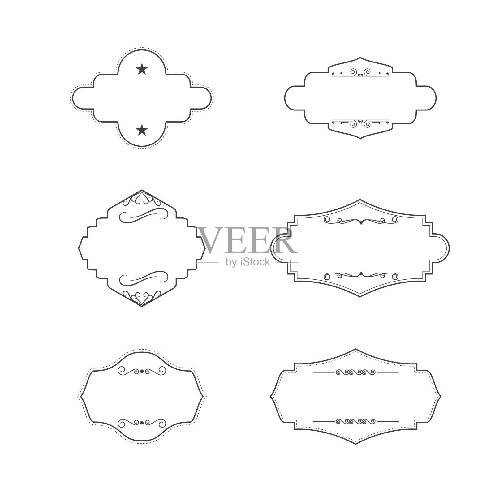 复古图标矢量插图设计插画图片素材