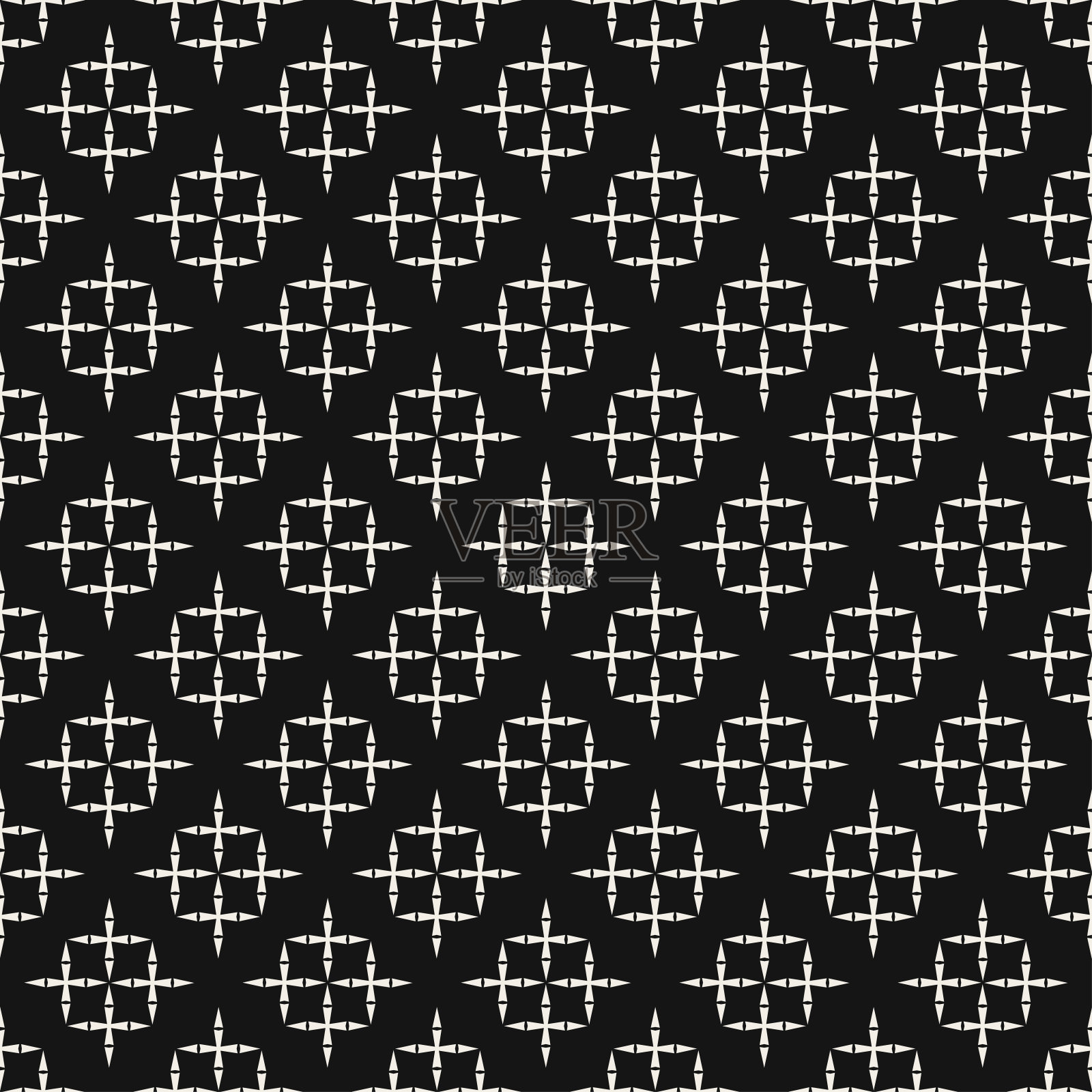抽象的背景图案。现代壁纸材质。无缝几何图案颜色黑白。插画图片素材