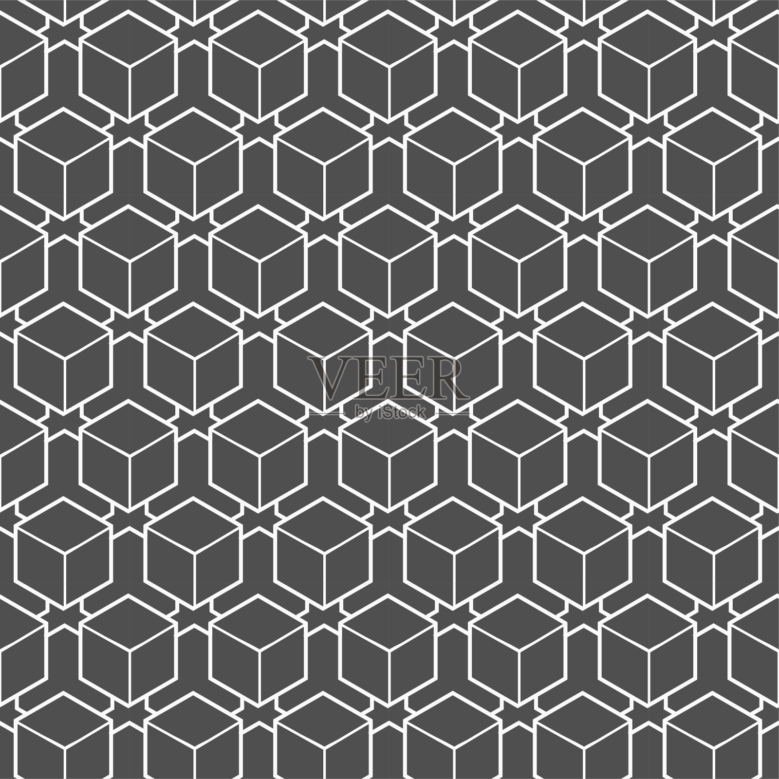 连续简单图形菱形，形状图案。无缝几何矢量单元装饰纹理。重复经典多边形，设计插画图片素材