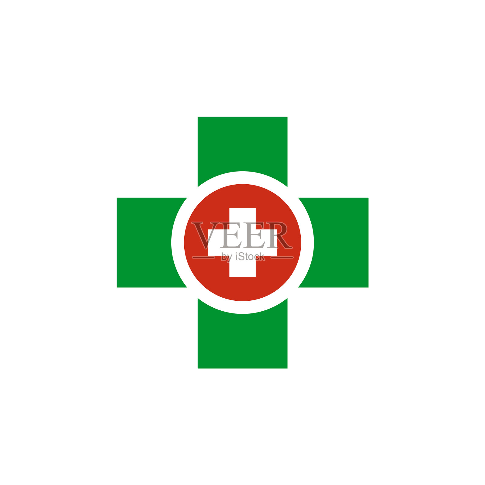 医疗保健标识设计模板插画图片素材