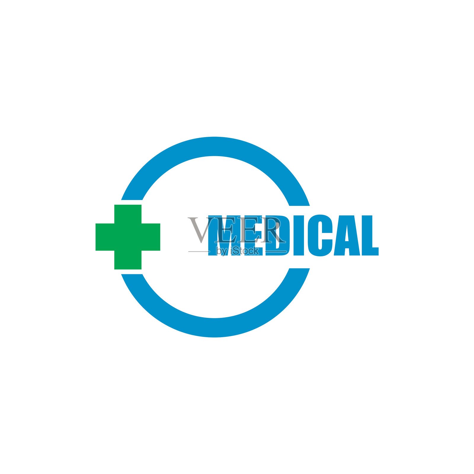 医疗保健标识设计模板插画图片素材