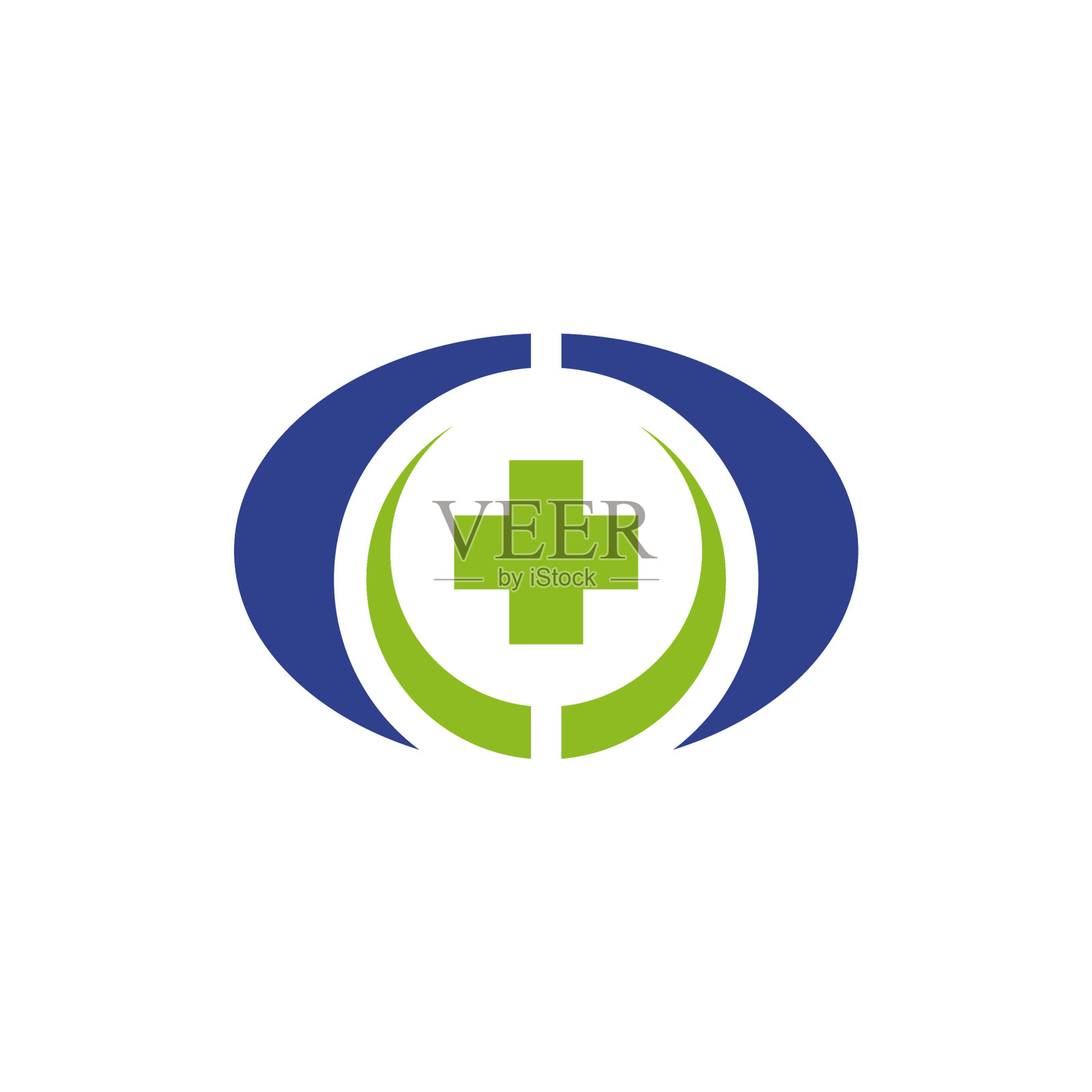 医疗保健标识设计模板插画图片素材