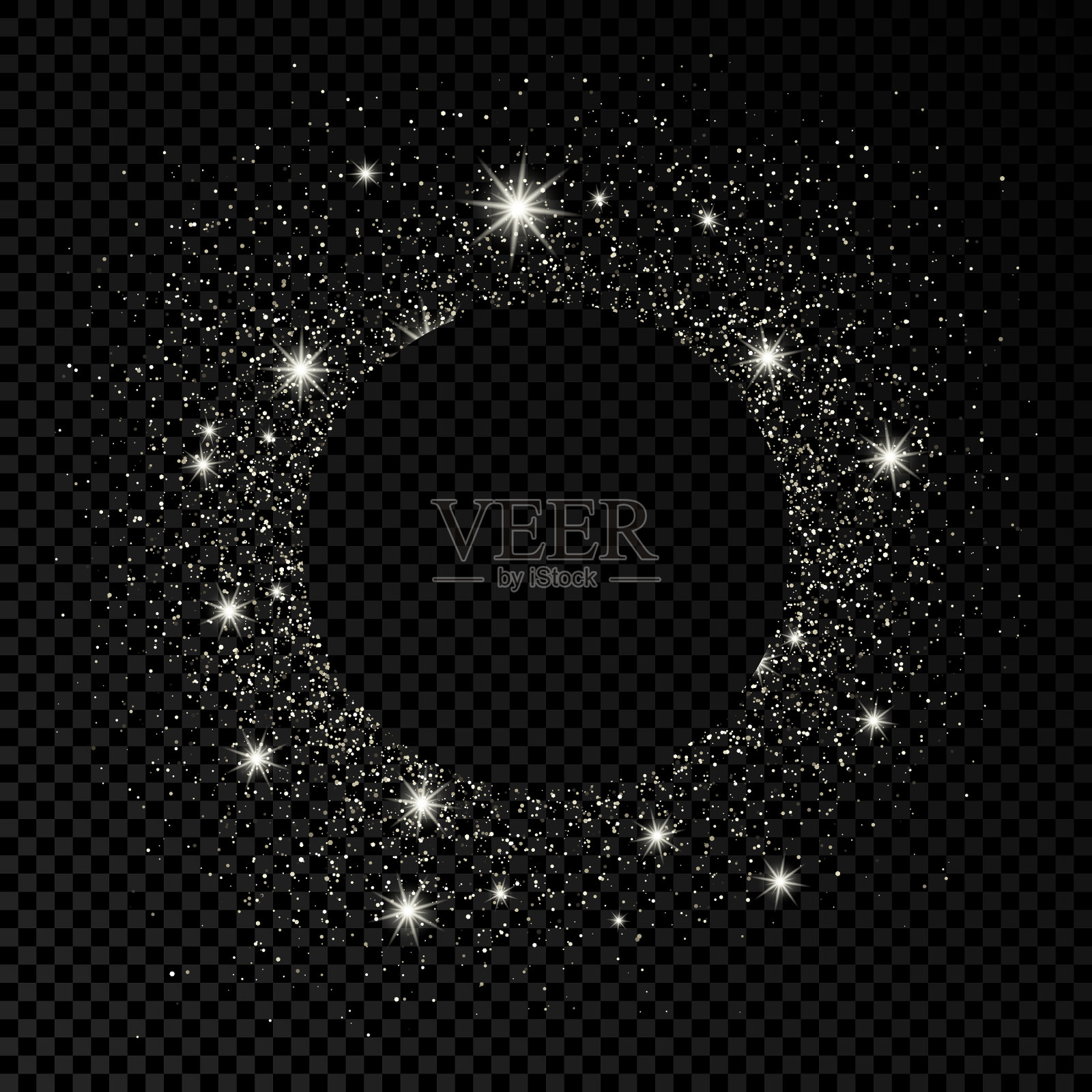 贺卡与银色闪光的背景插画图片素材