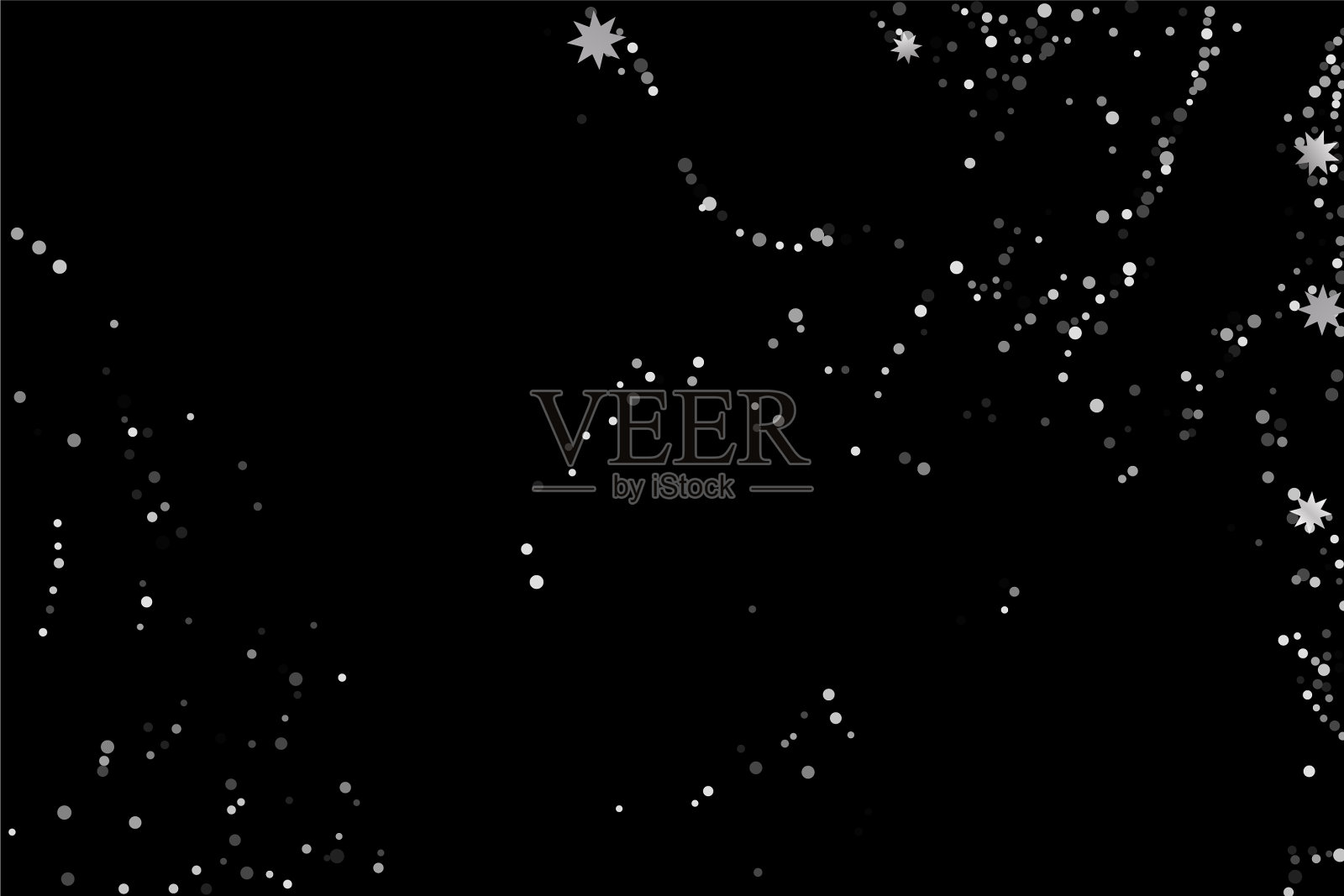 银色闪光纸屑插画图片素材