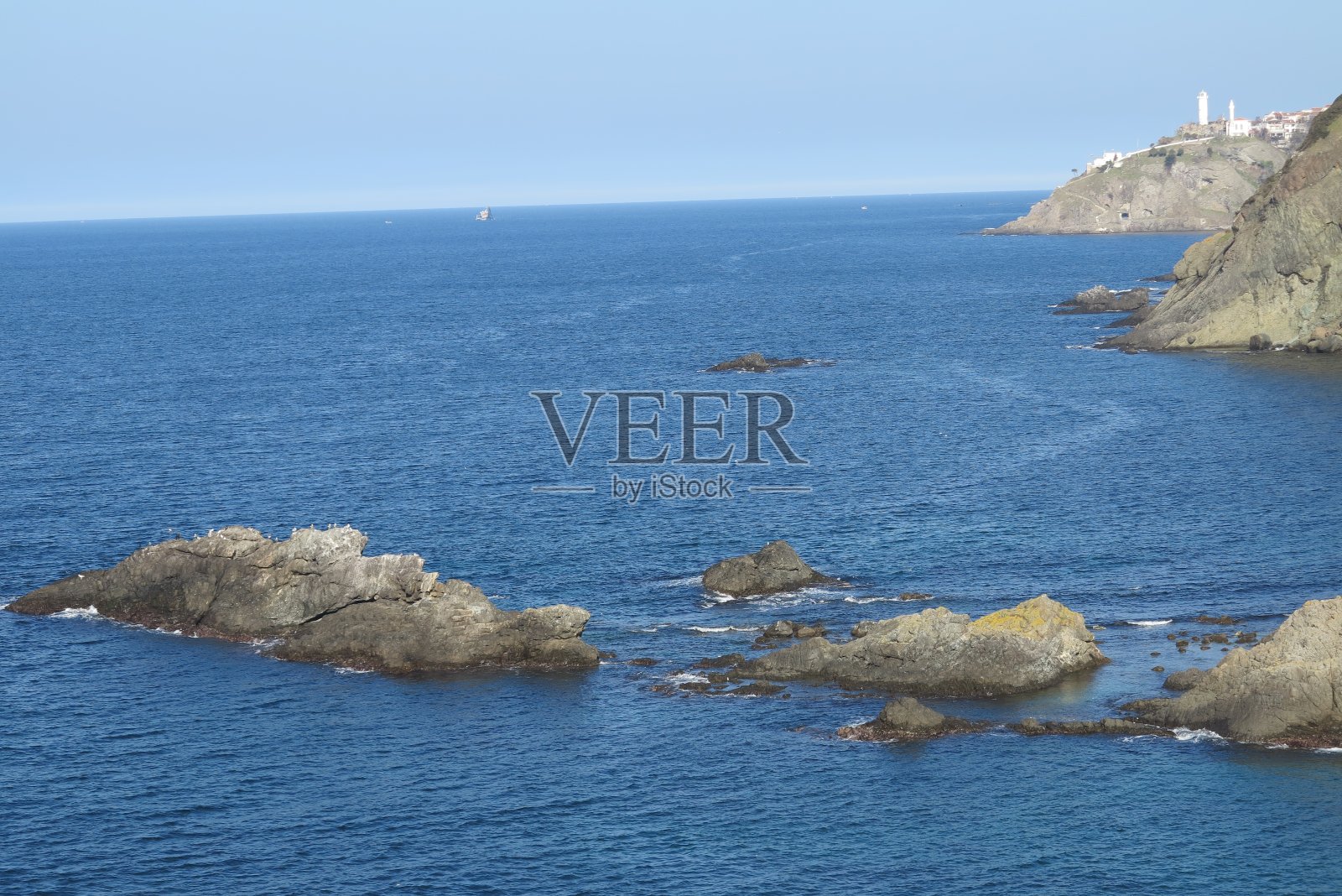 波伊拉兹也自然海洋岩石景观伊斯坦布尔照片摄影图片