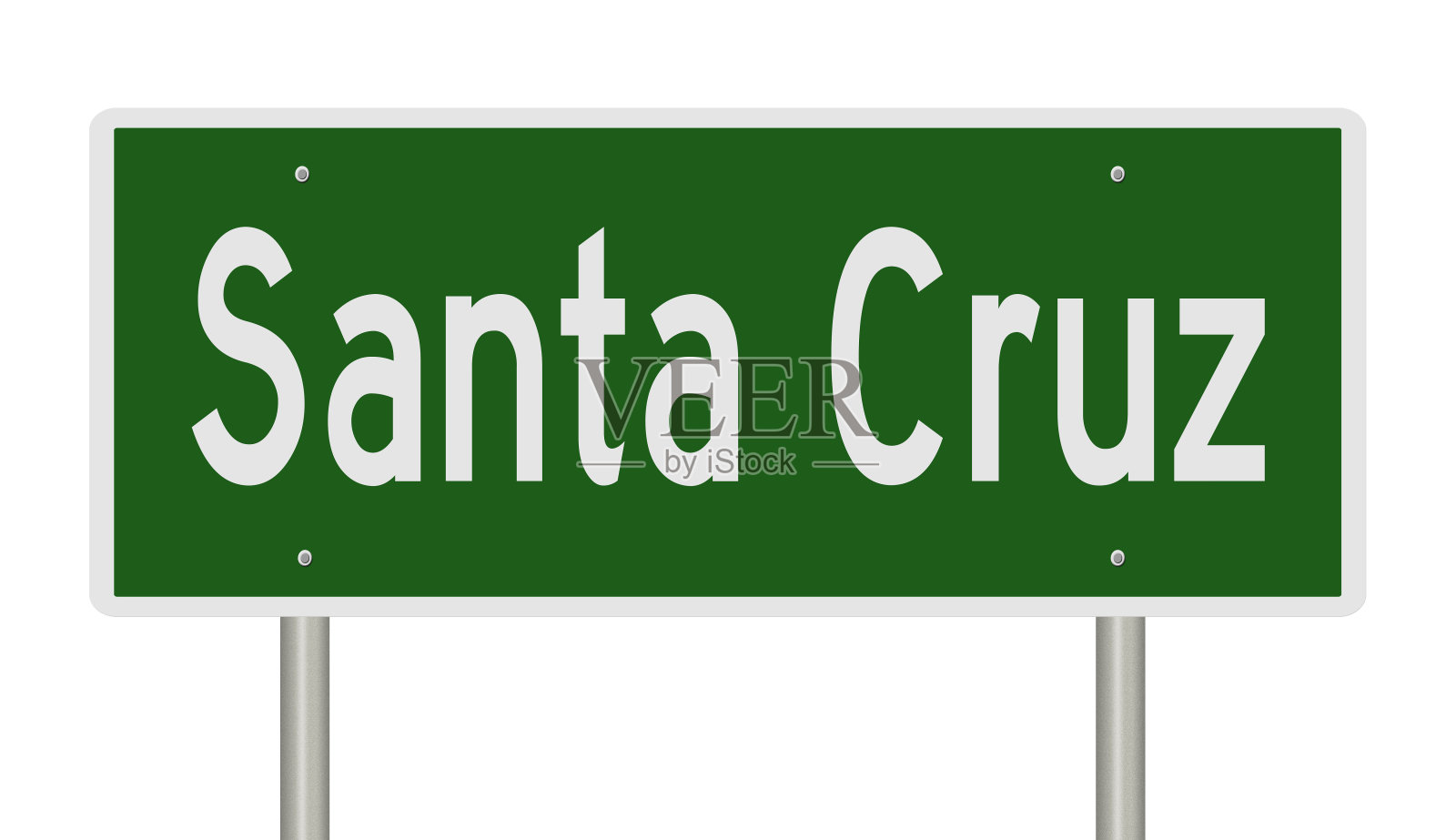 圣克鲁斯的高速公路标志照片摄影图片