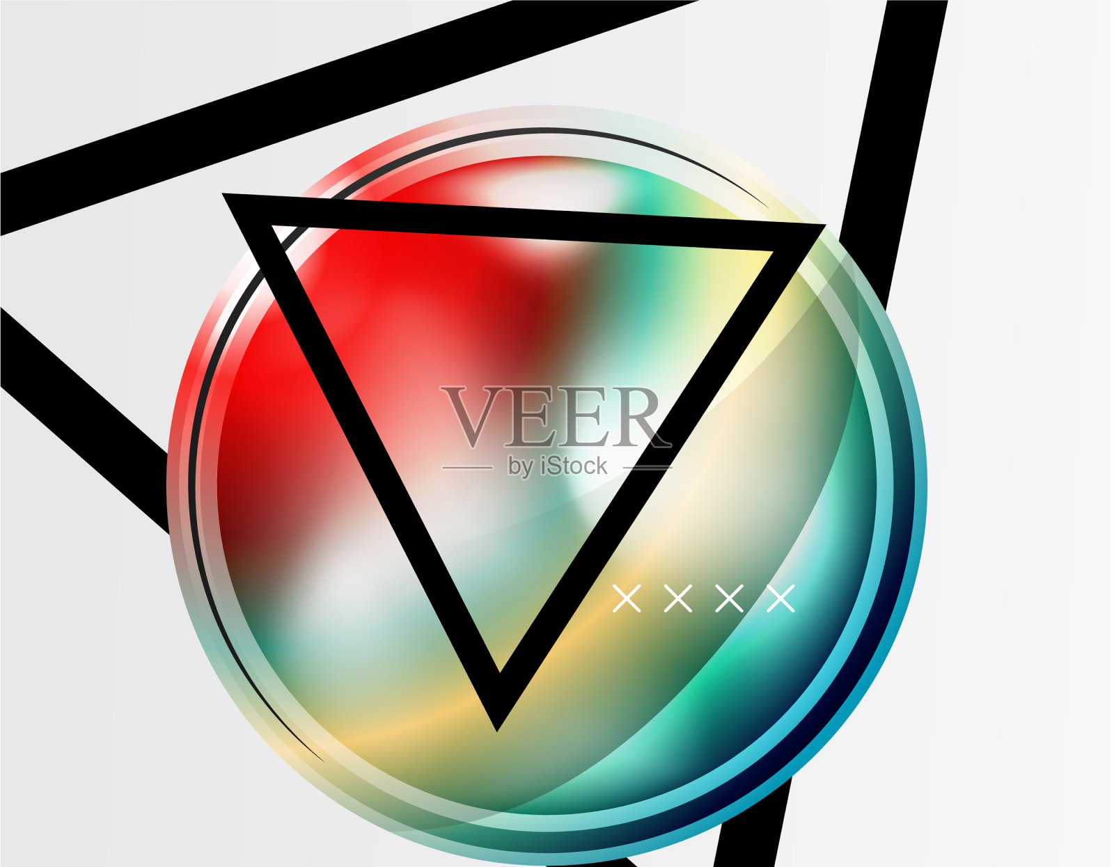 抽象背景-光泽玻璃气泡插画图片素材