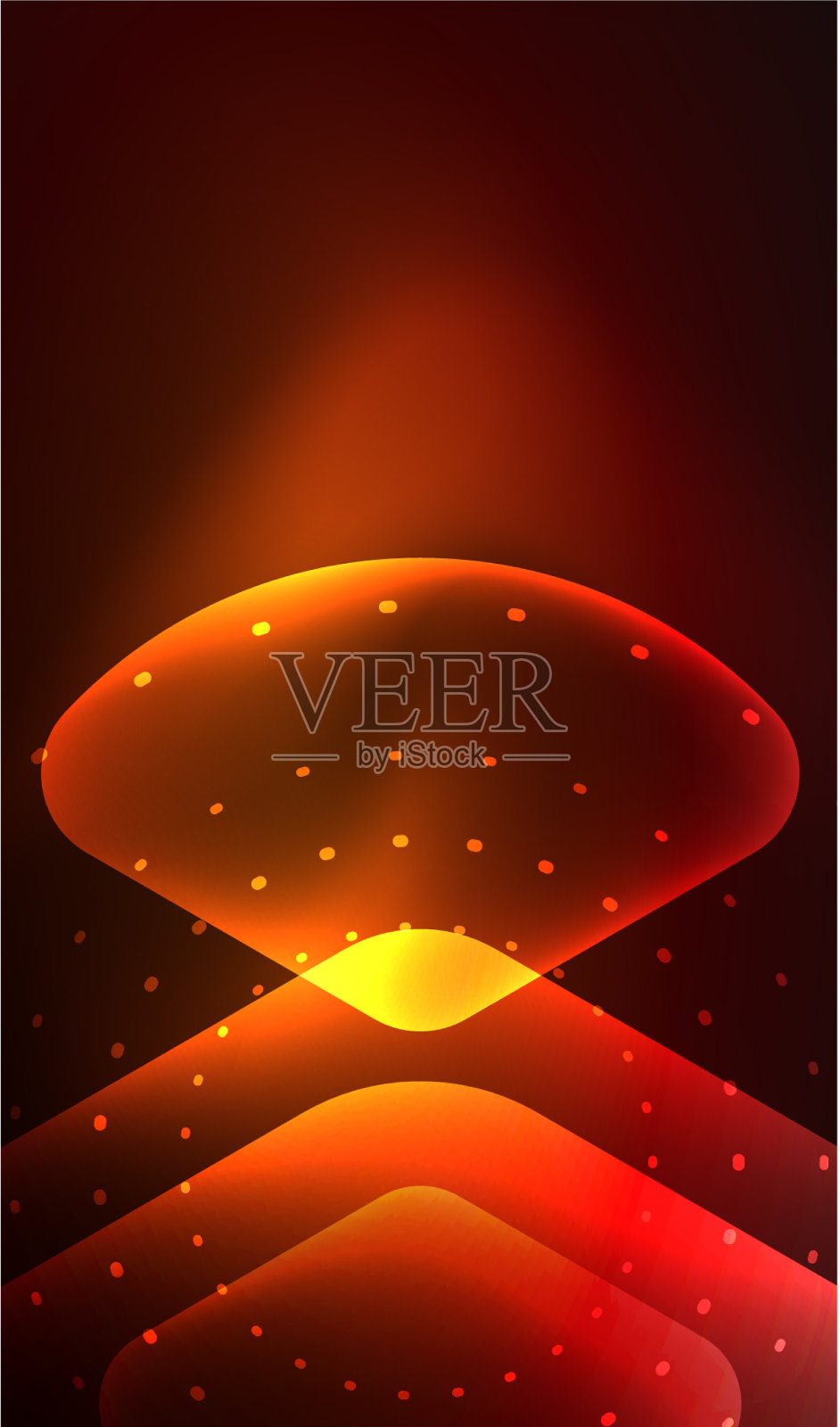 发光的霓虹灯闪亮透明抽象几何插画图片素材