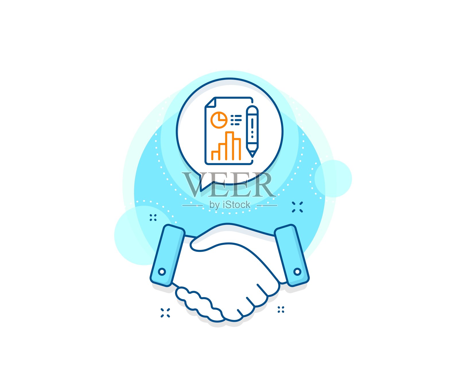 报告文档行图标。列图信号。向量插画图片素材