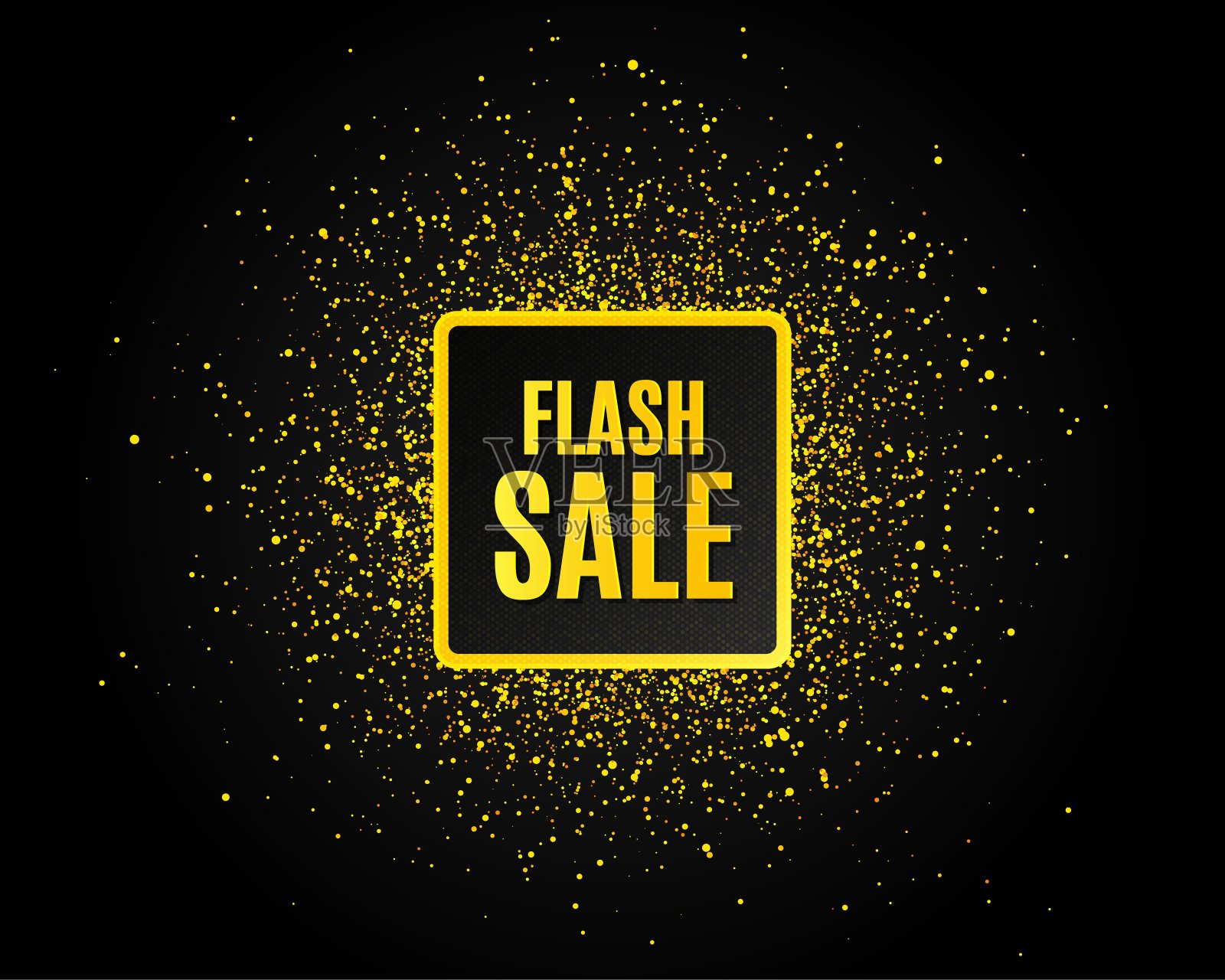 Flash出售。特惠价格标志。向量设计元素图片