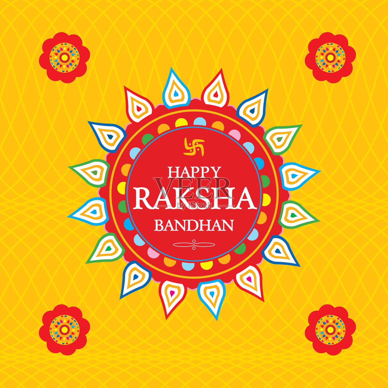 印度地区节日Raksha Bandhan插画图片素材