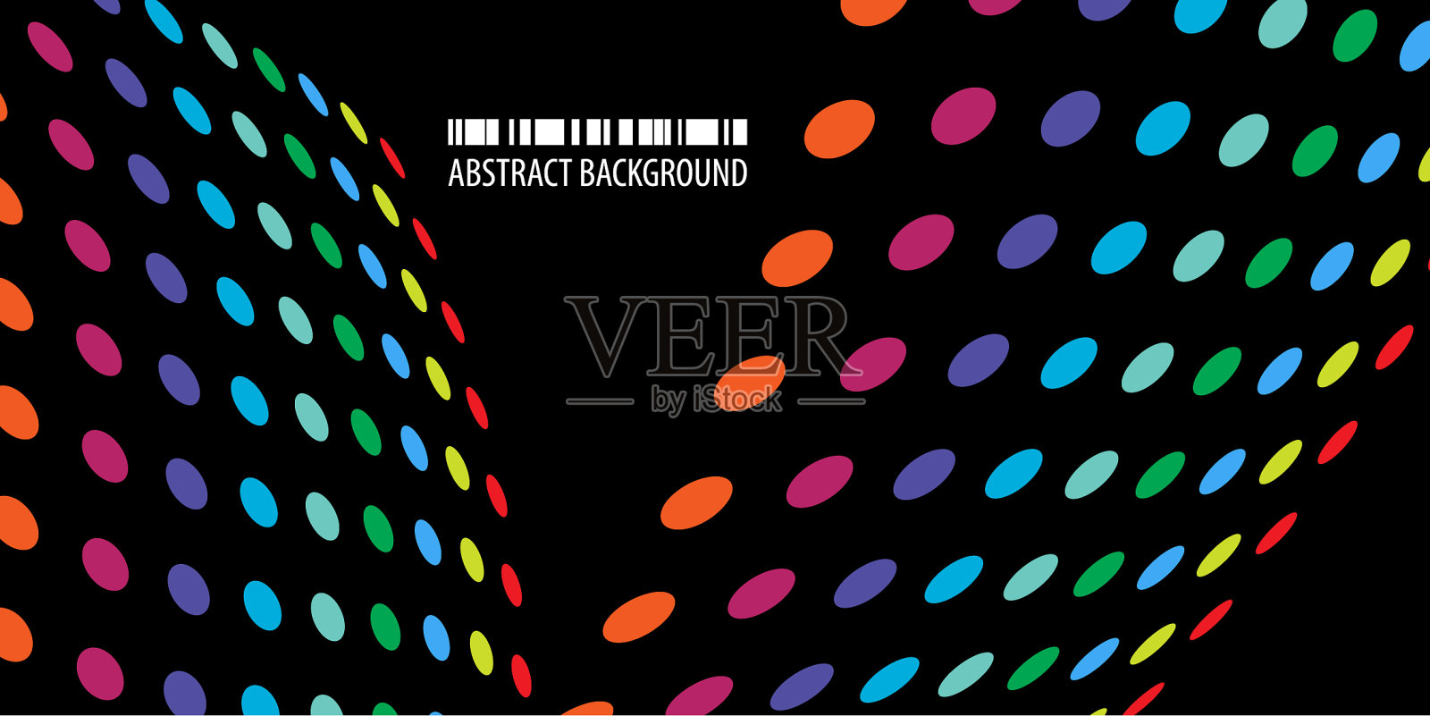 几何彩色点抽象背景插画图片素材