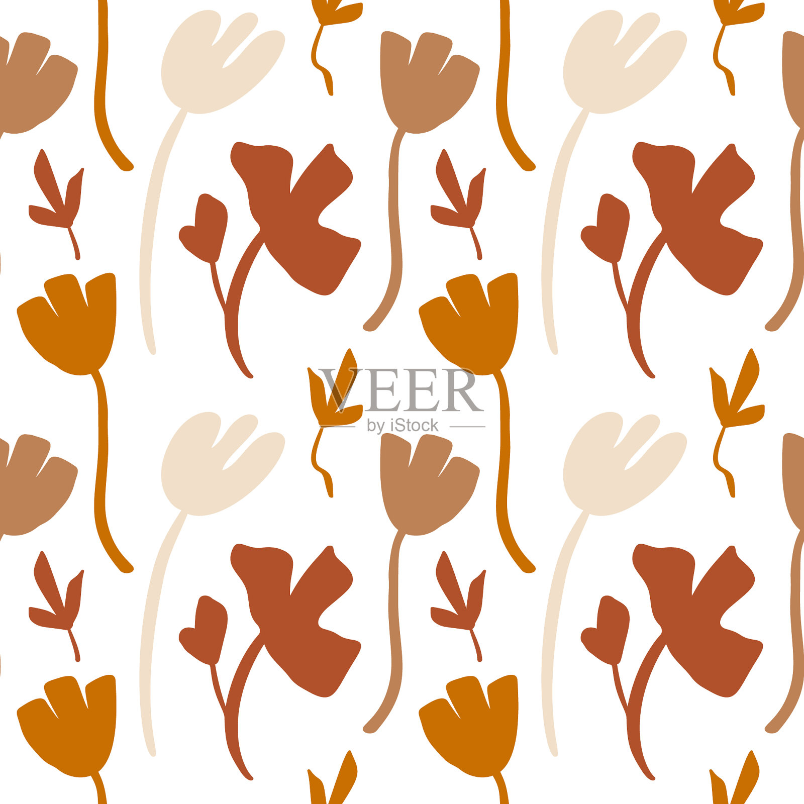 无缝花彩图案装饰插画图片素材