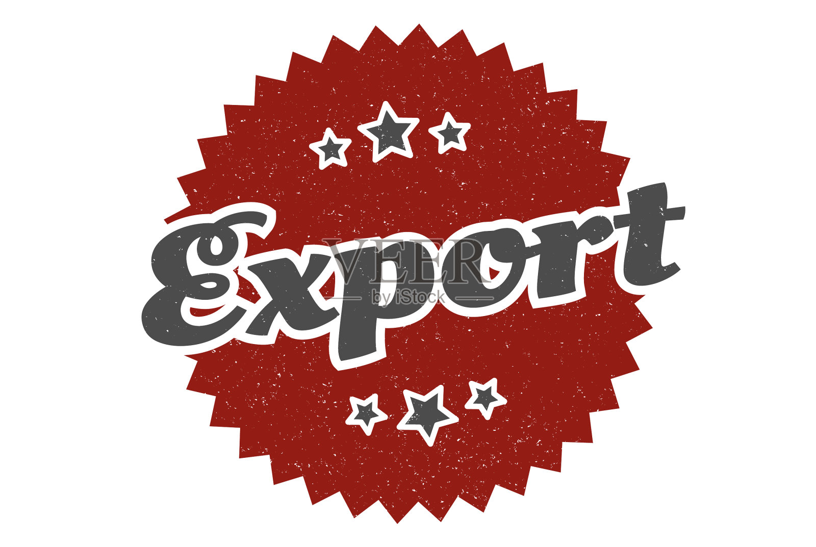 出口标志出口轮复古标签插画图片素材