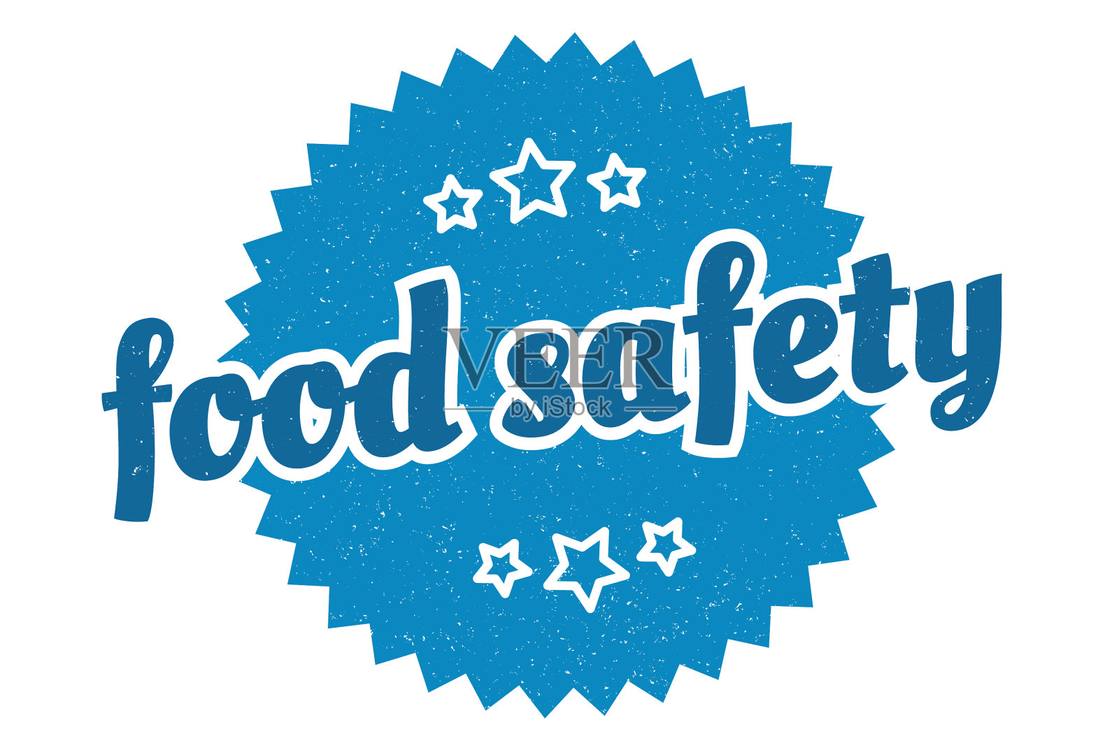 食品安全标志食品安全轮复古复古插画图片素材